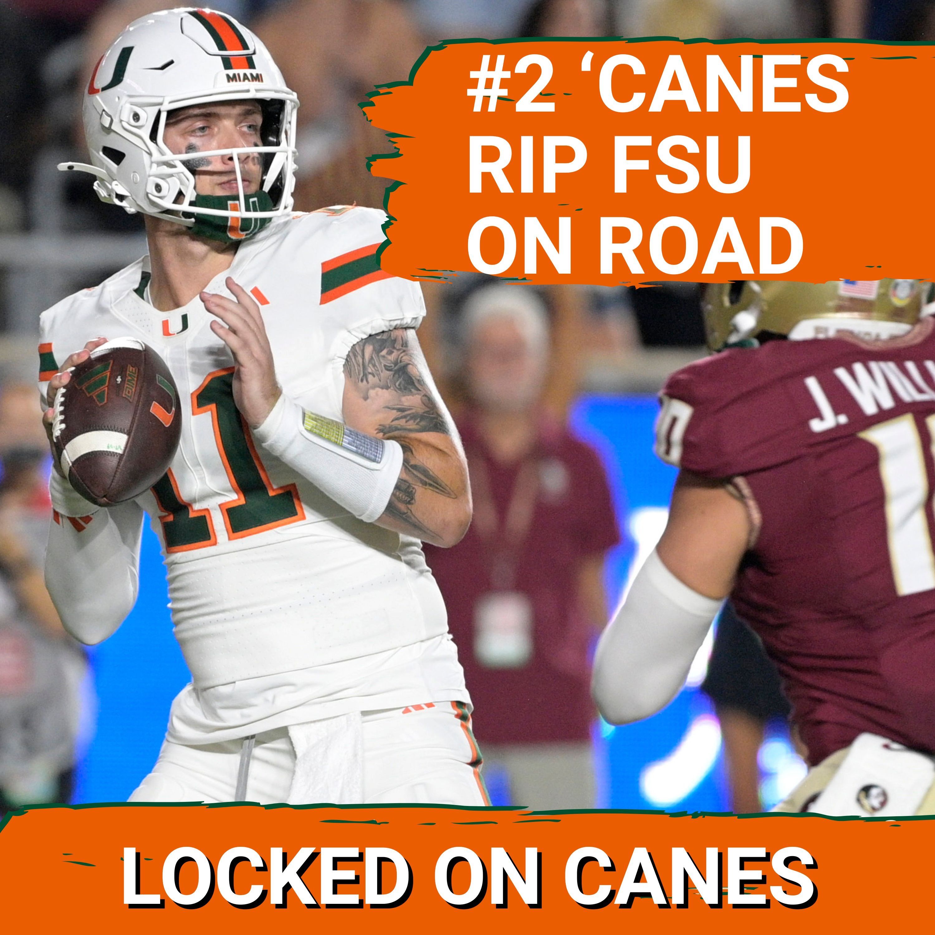 CANES POSTCAST: Carson Beck, #2 MIAMI HURRICANES TOP FSU SEMINOLES 28-22, STAKE CLAIM FOR #1