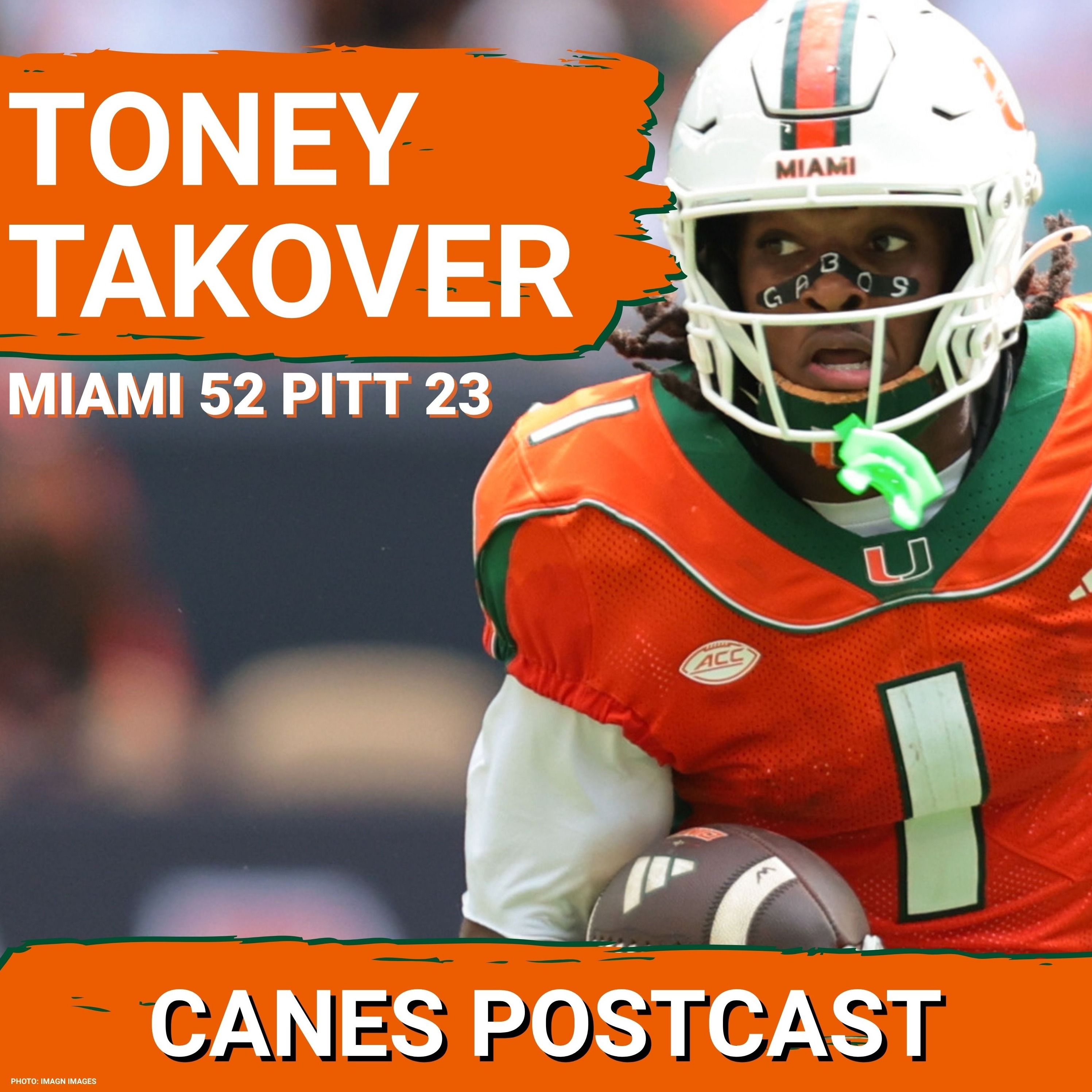 CANES POSTCAST: CANES SEND MESSAGE! No. 1 Miami Rolls 52-23 as Malachi Toney Rewrites Record Book