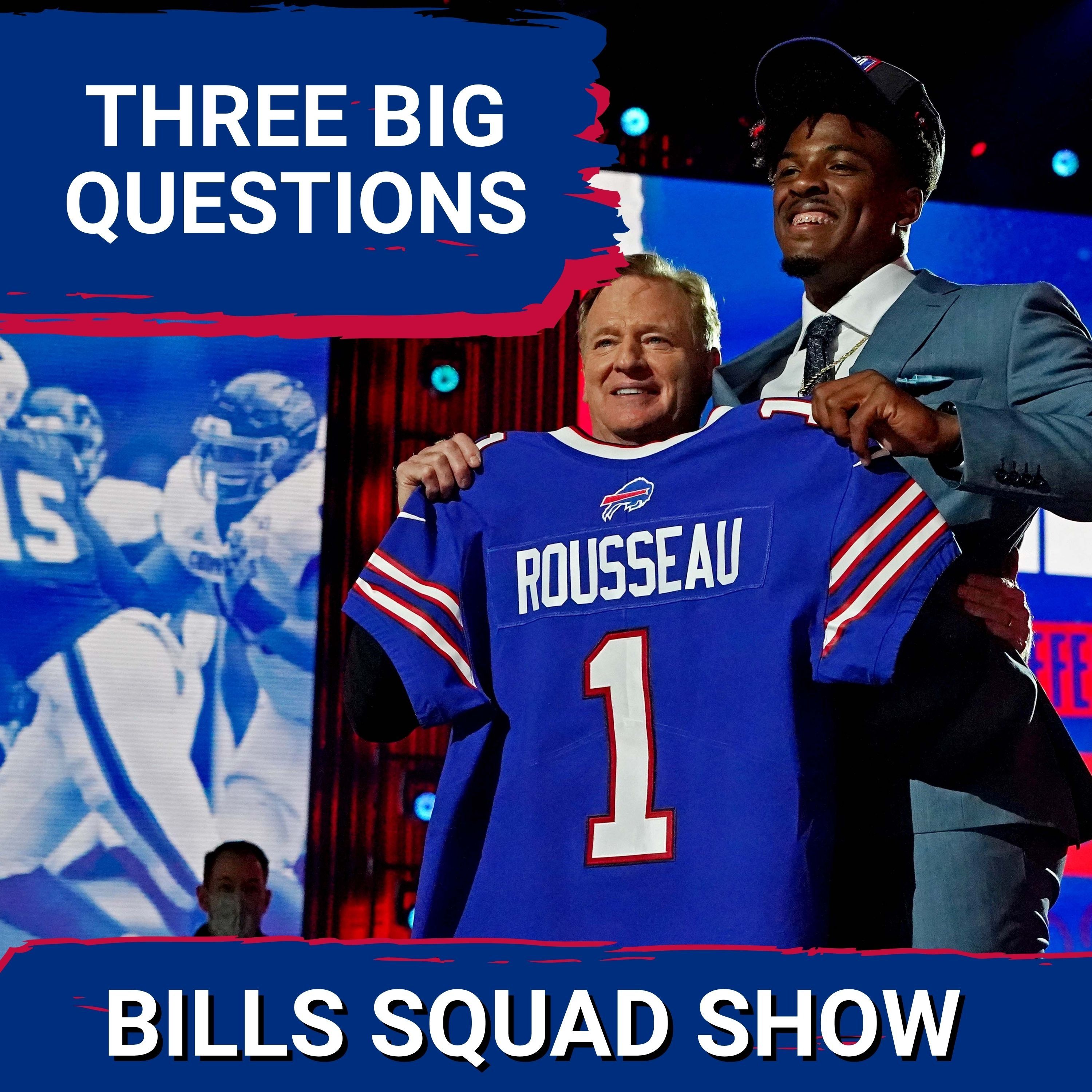 BILLS SQUAD SHOW: Three BURNING draft questions, 10 days out; Mafia Moon Mission?!?!