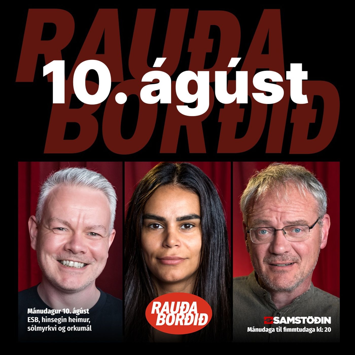 Rauða borðið - 10. ágúst - ESB, hinsegin öldruð, sólmyrkvi og orkumál episode artwork