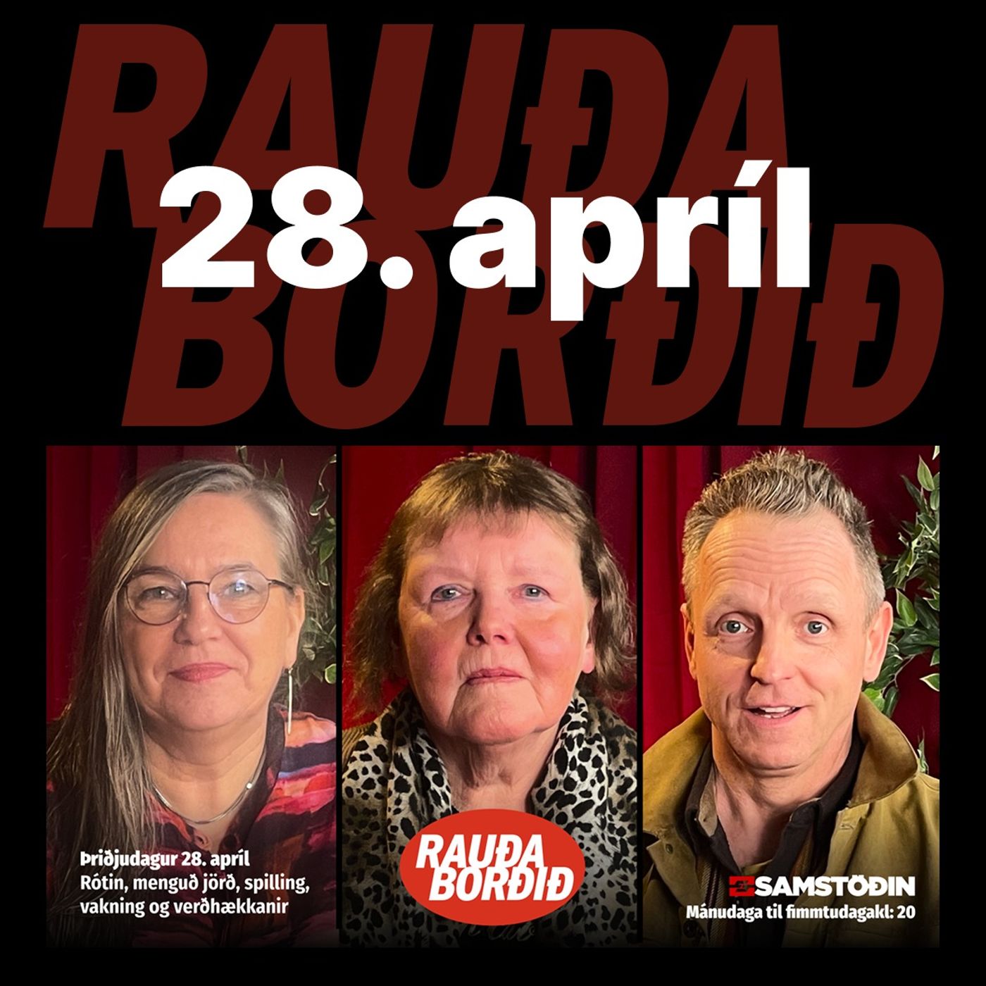 Rauða borðið 28. apríl - Rótin, menguð jörð, spilling, vakning og verðhækkanir