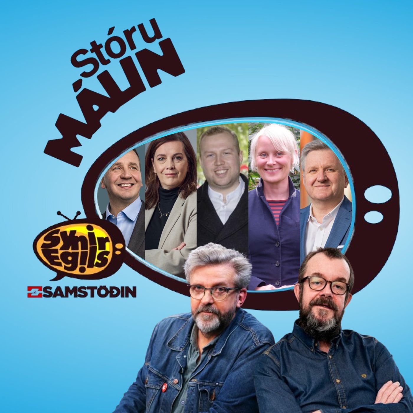 Sunnudagurinn 28. september Synir Egils: Upplausn í alþjóðamálum, stríð og þjóðarmorð, fjárlög, húsnæðismál og pólitíkin innanlands