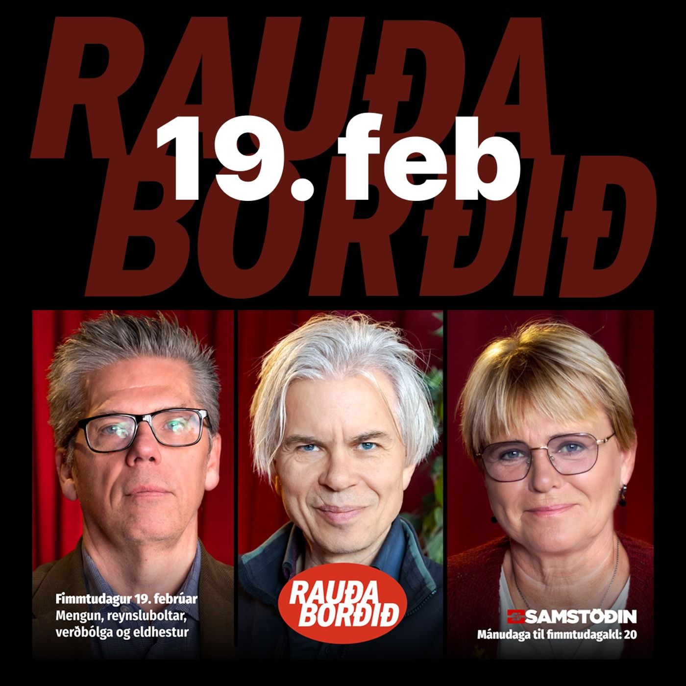 Rauða borðið 19. feb - Mengun, reynsluboltar, verðbólga og eldhestur episode artwork