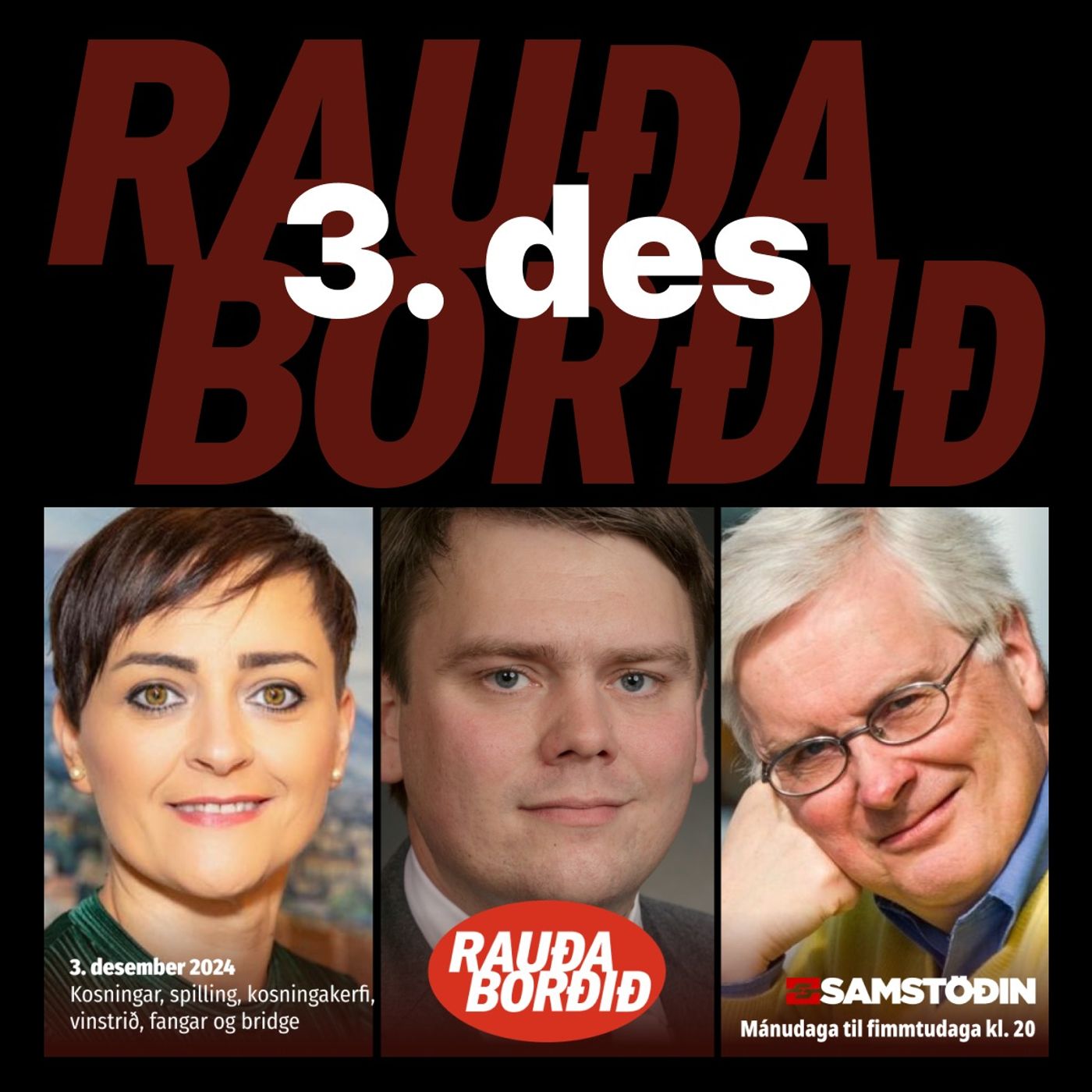 Rauða borðið 3. desember: Kosningar, spilling, kosningakerfi, vinstrið, fangar og bridge episode artwork