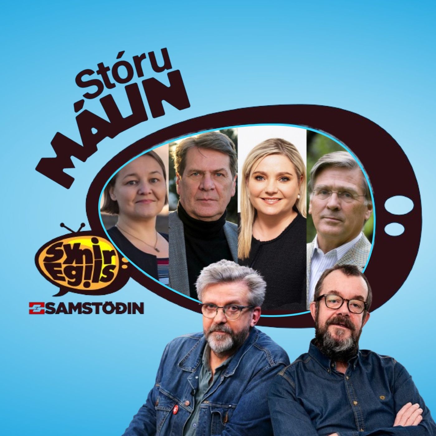 Synir Egils 22. feb - Börn, glæpir, efnahagsmál, flokkar og heimsmálin episode artwork
