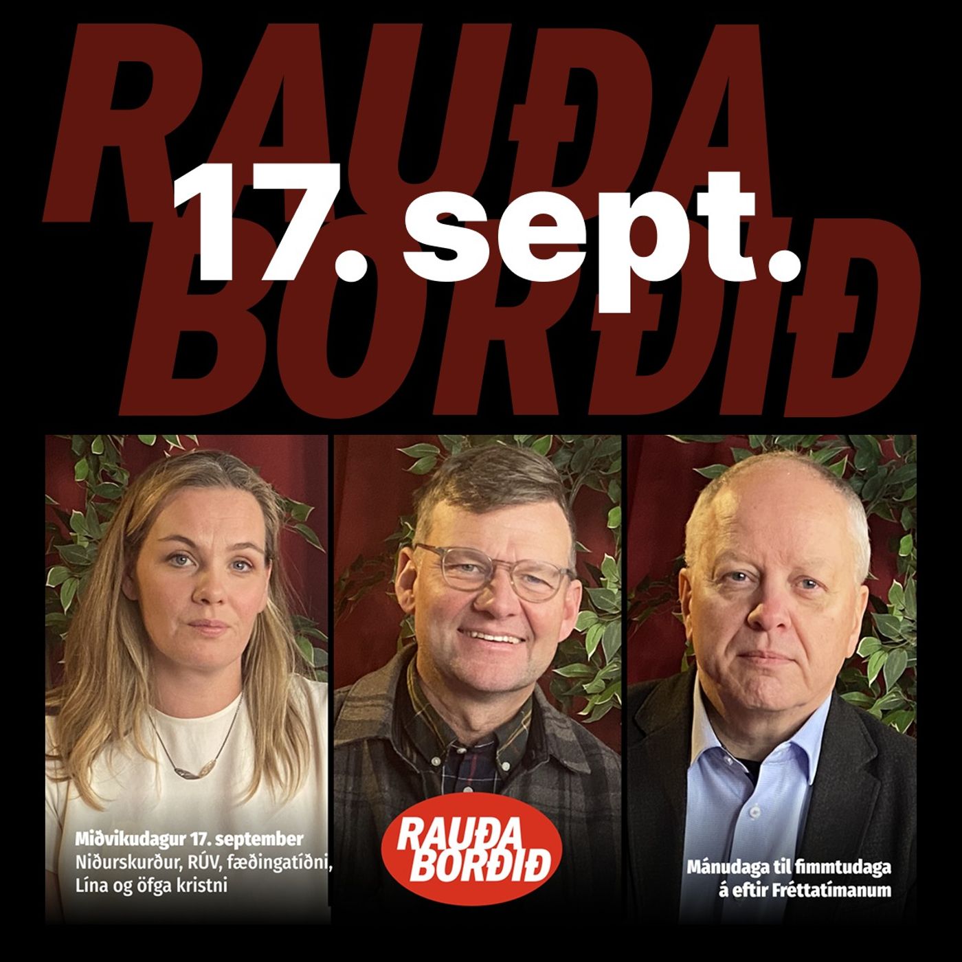 Miðvikudagur 17. september - Niðurskurður, RÚV, fæðingatíðni, Lína og öfga kristni episode artwork