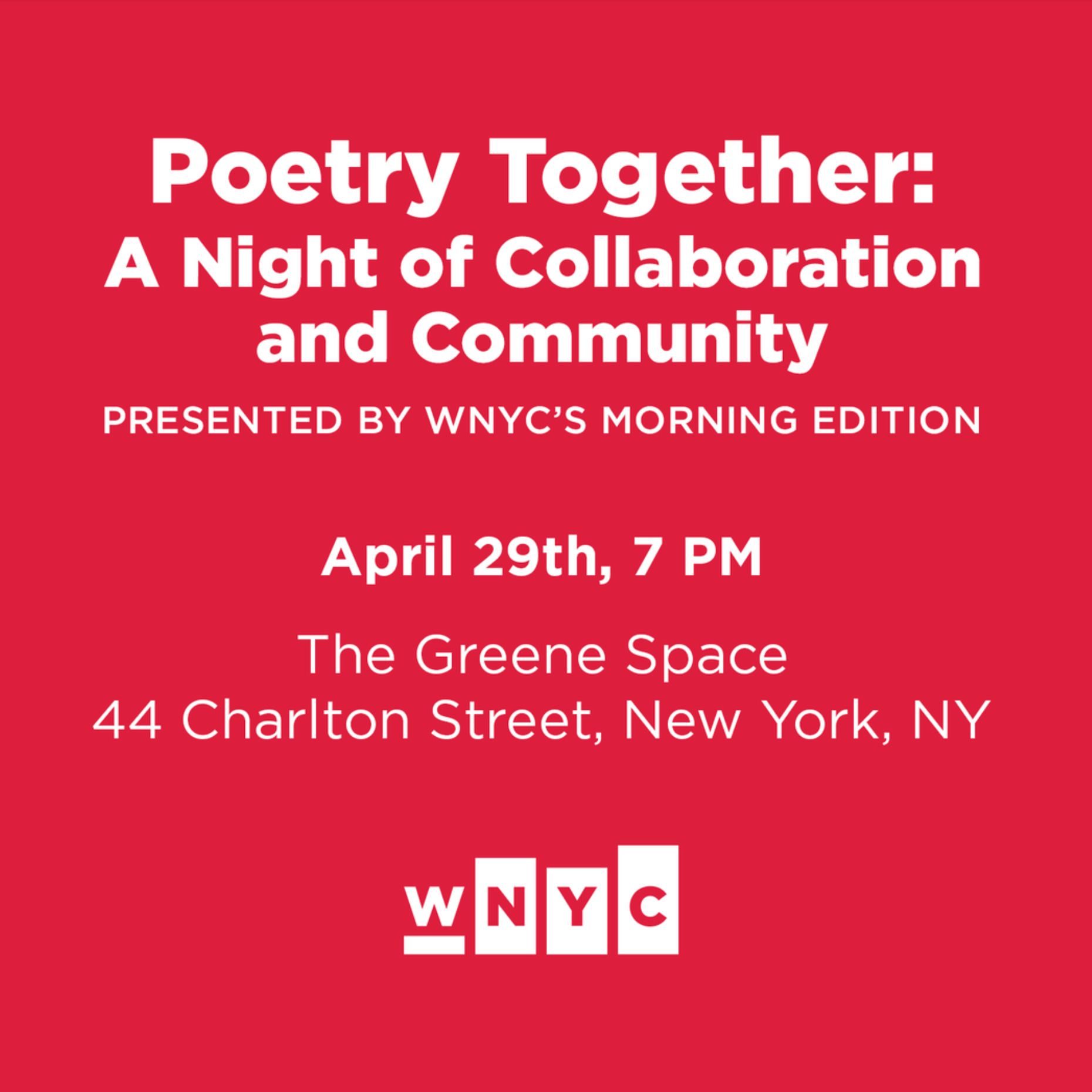 Celebrate Collaborative Poetry With Michael Hill and Morning Edition