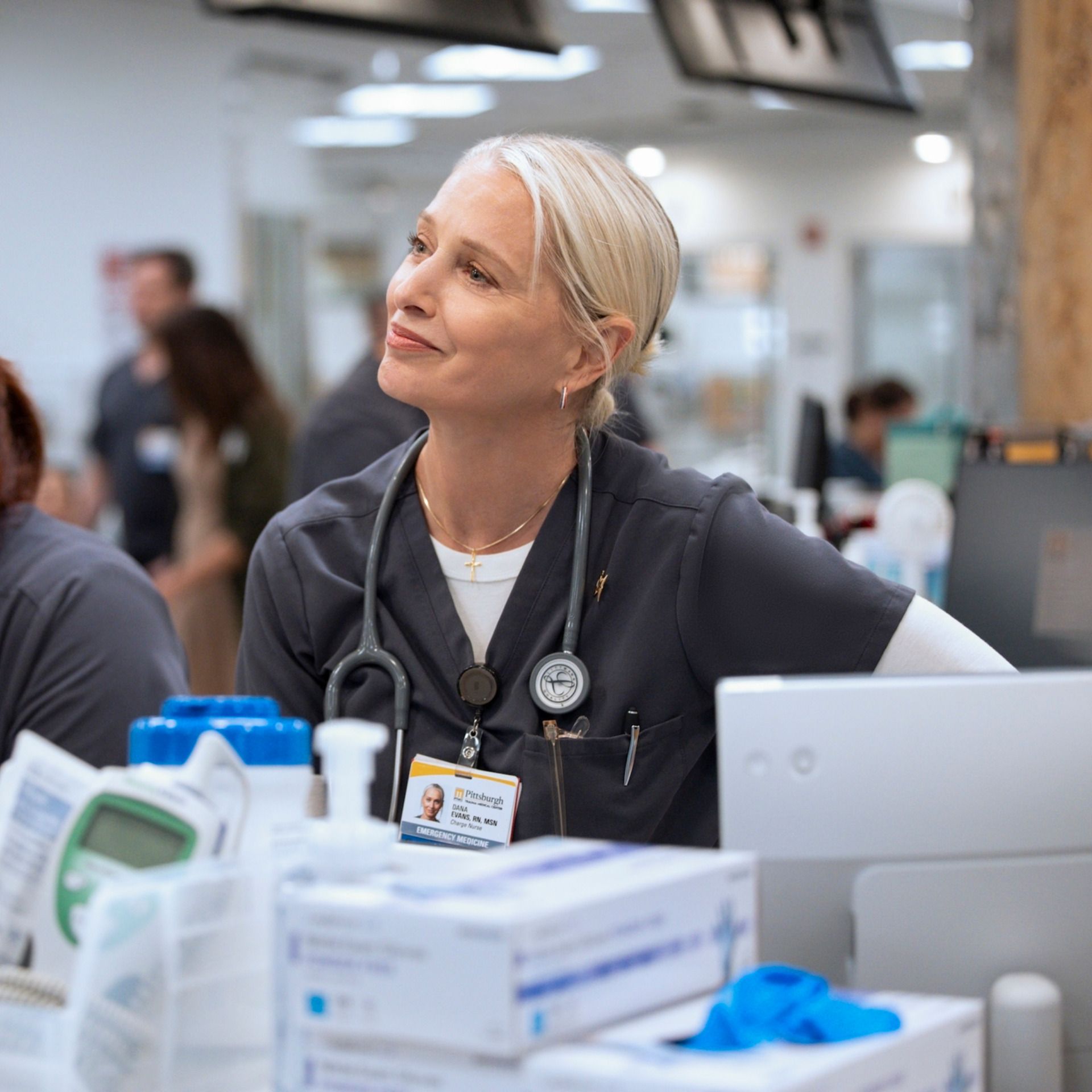 Katherine LaNasa as Nurse Dana on Season 2 of 'The Pitt'