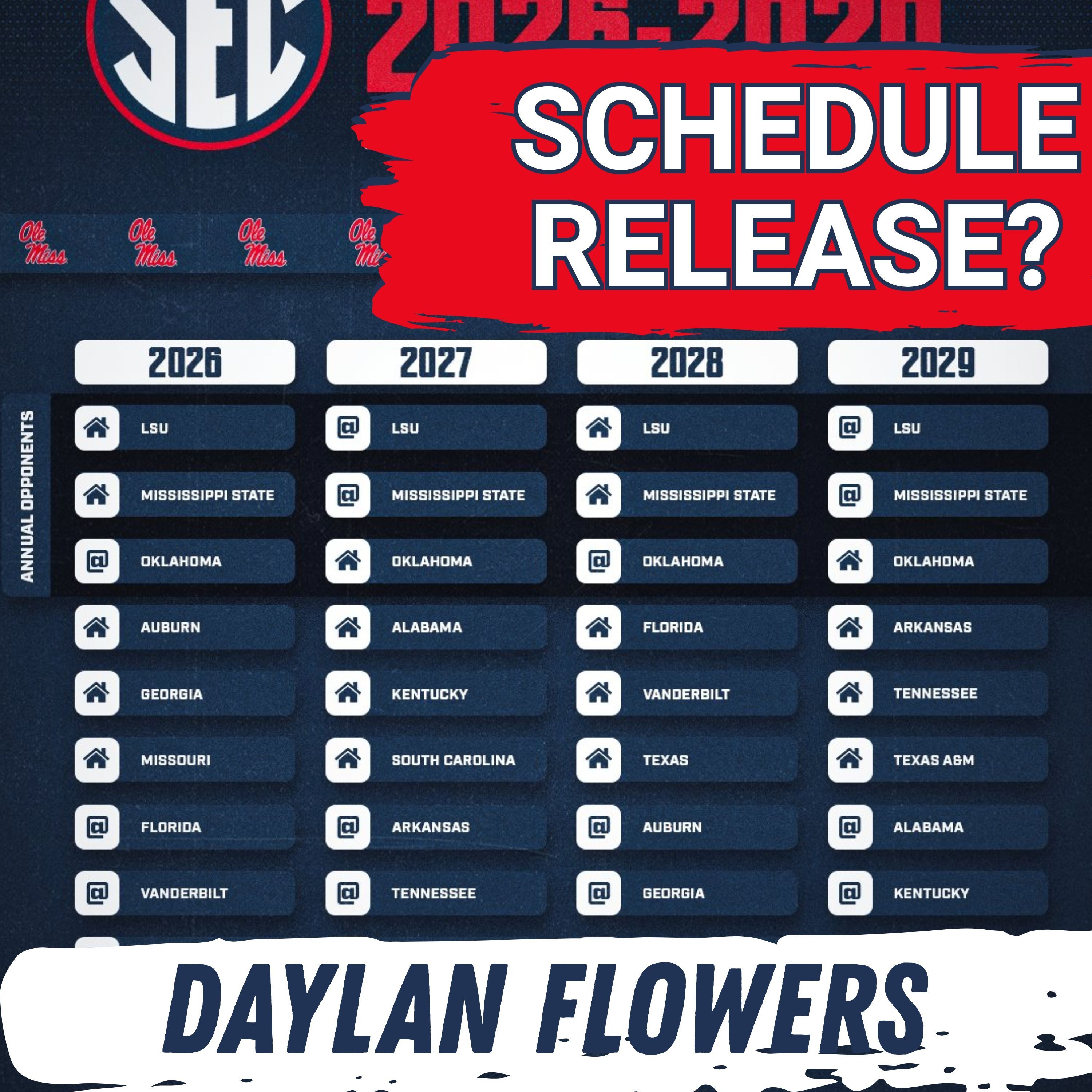 LIVE REPLAY 9/23/25: Ole Miss Future SEC Opponents Released + LSU Showdown Preview