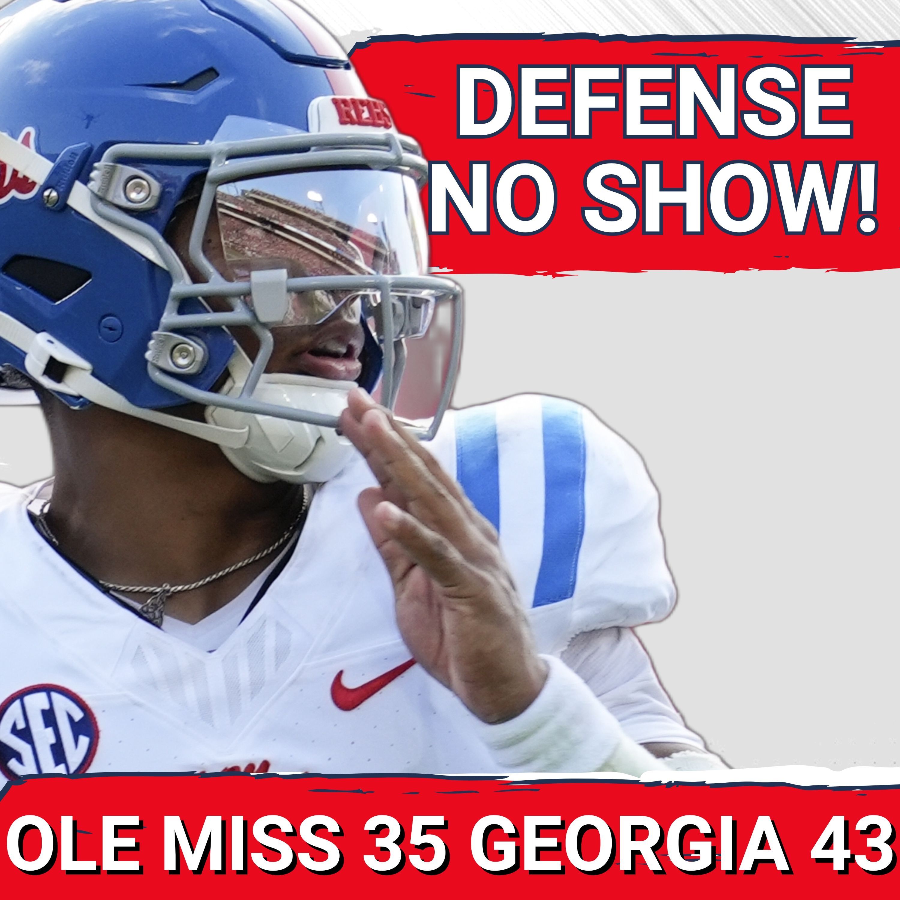 REACTION: Ole Miss Defense NO SHOWS vs GEORGIA ruins LANE KIFFIN gem of performance