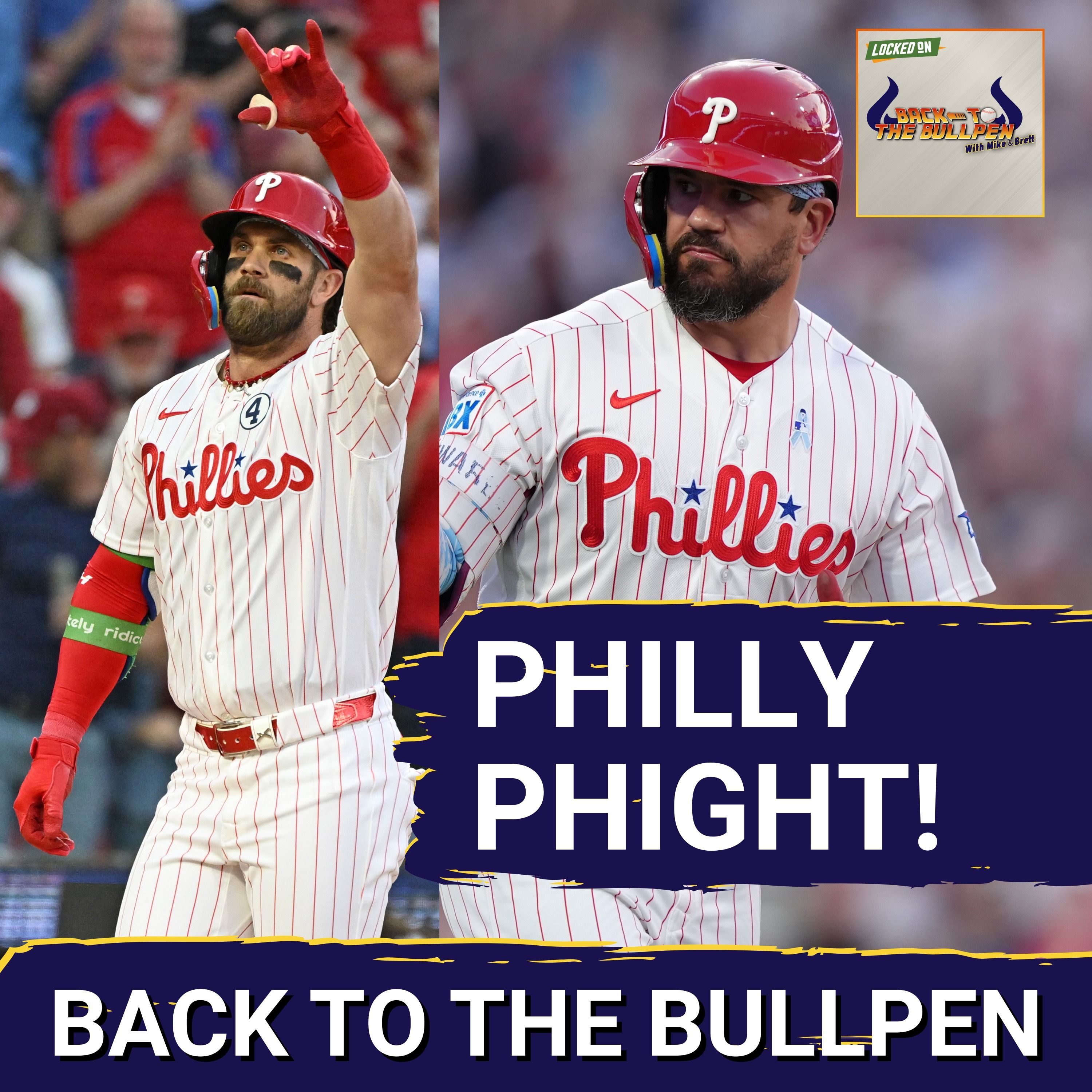 PHILLIES BREAKOUT: Bryce Harper and Kyle Schwarber SMASH Records With Cycle and Triple Homer Game | Back to the Bullpen episode artwork
