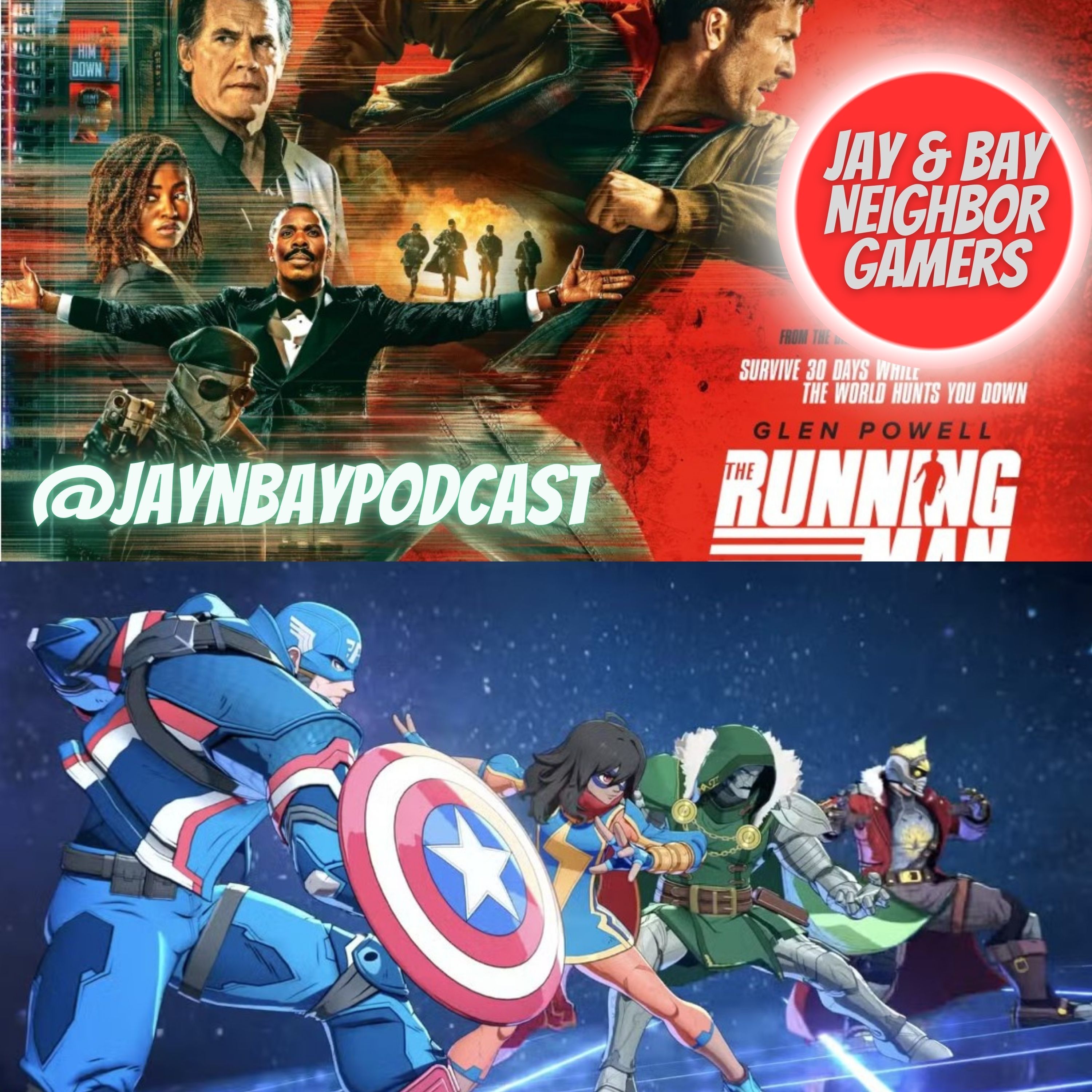 Running Man 2025 vs 1987 and Marvel Tokon Closed Beta episode artwork
