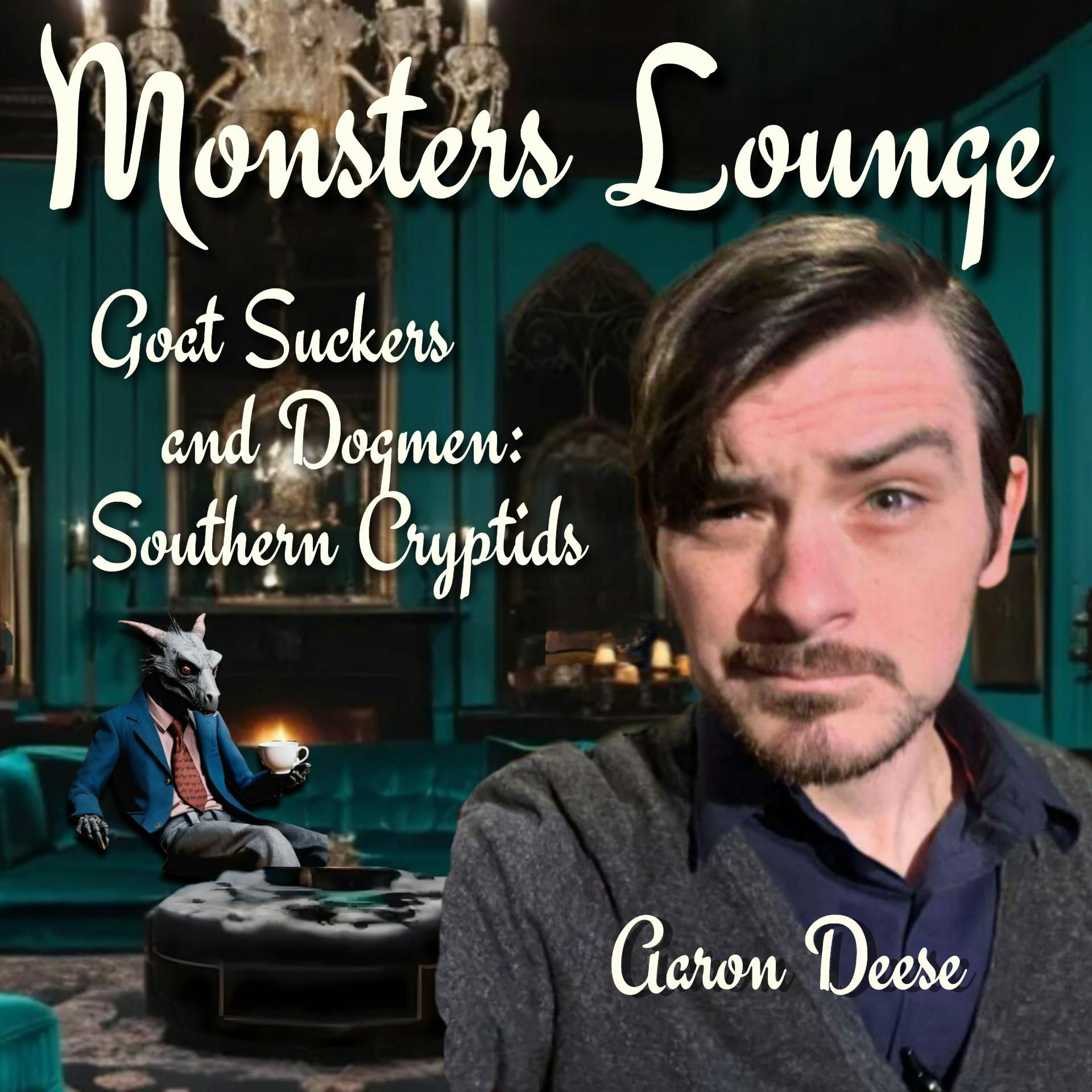 Goat Suckers and Dogmen: Southern Cryptids - Monsters Lounge Podcast episode artwork
