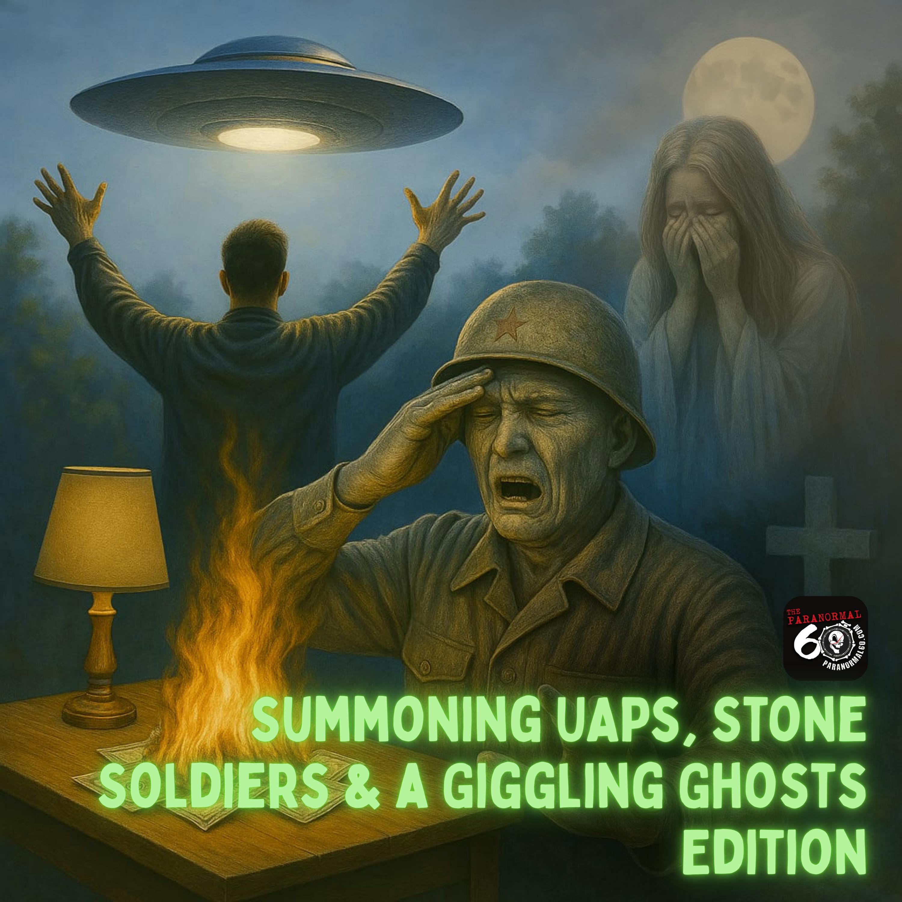 Summoning UAPs, Stone Soldiers & a Giggling Ghost - The Paranormal 60 News episode artwork