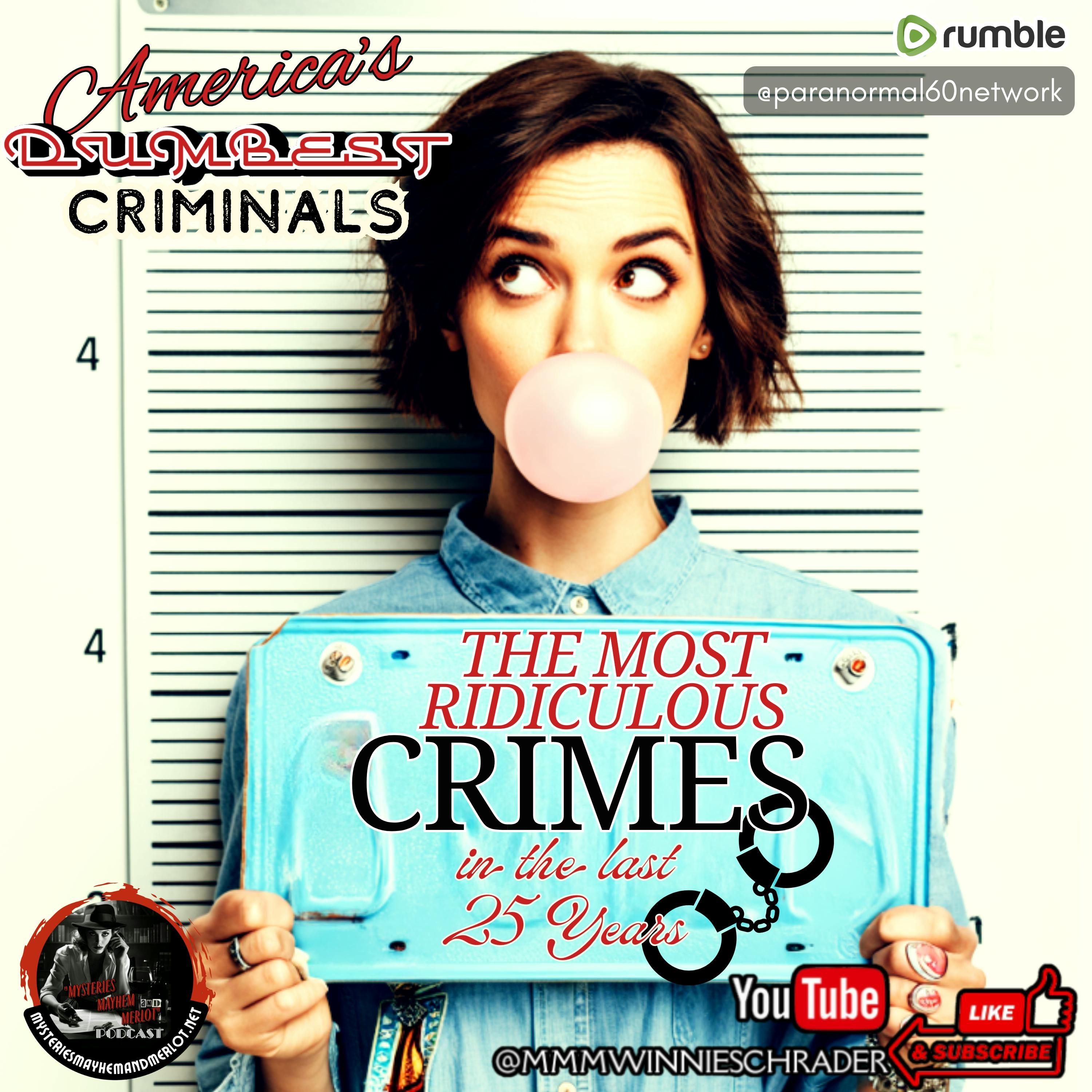 Dumest Criminals: Ridiculous Crimes in the Last 25! - Mysteries, Mayhem & Merlot episode artwork