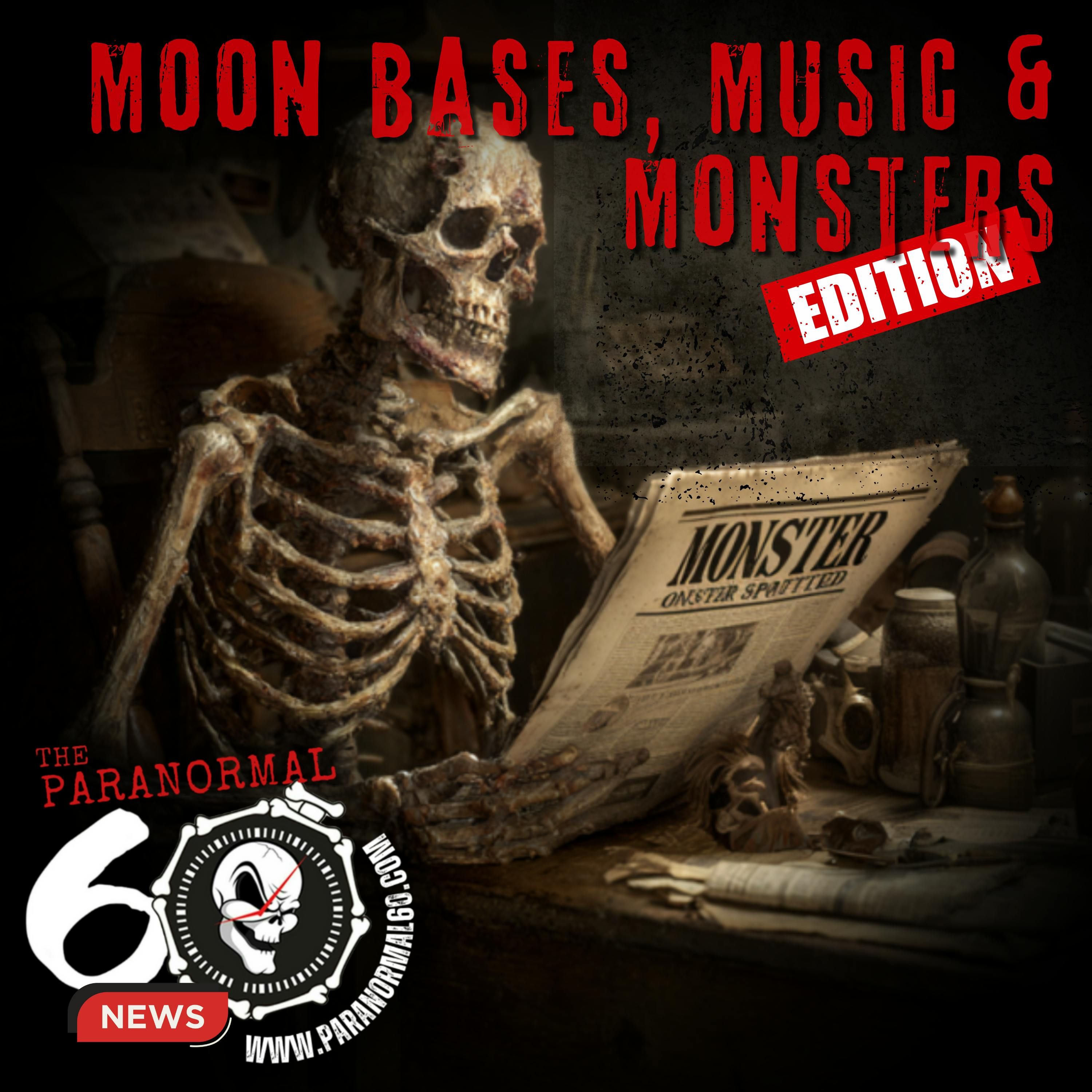 Moon Bases, Music & Monsters - The Paranormal 60 News episode artwork