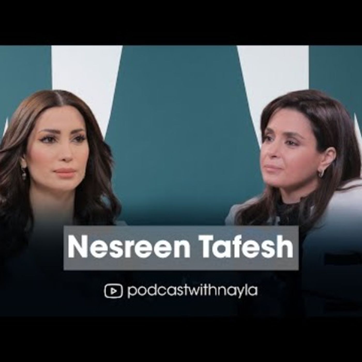 نسرين طافش ضيفة نايلة تويني في بودكاست مع نايلة