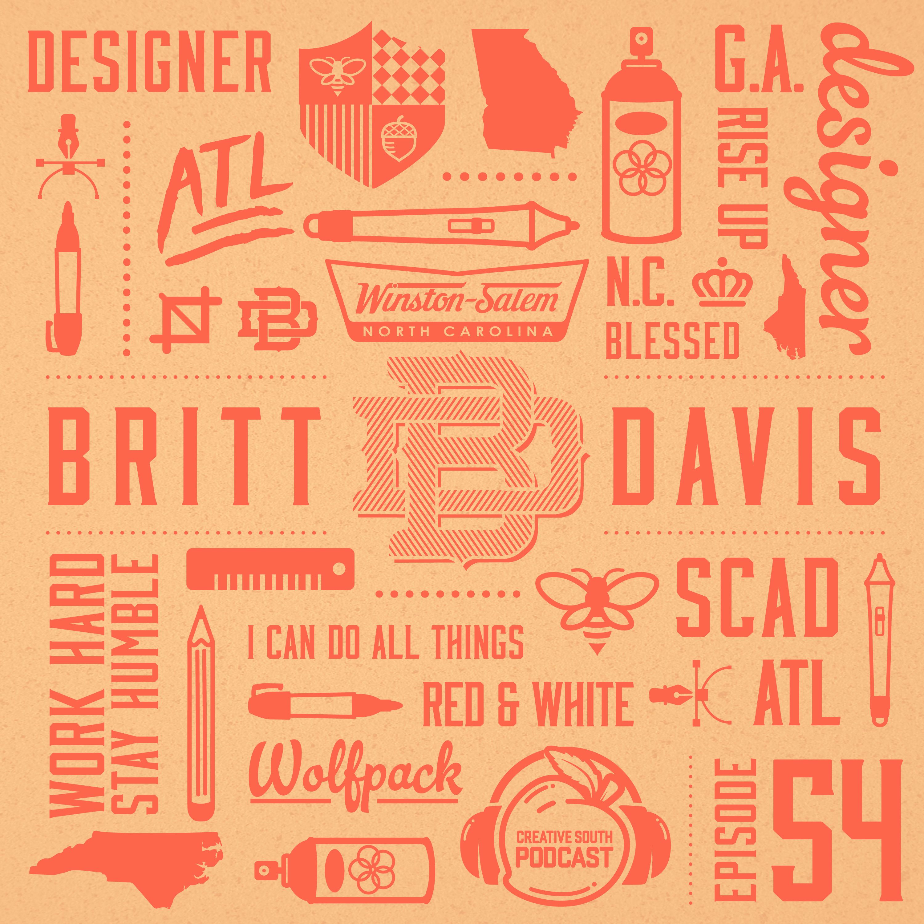 54: Britt Davis, Graphic Designer with the Atlanta Falcons