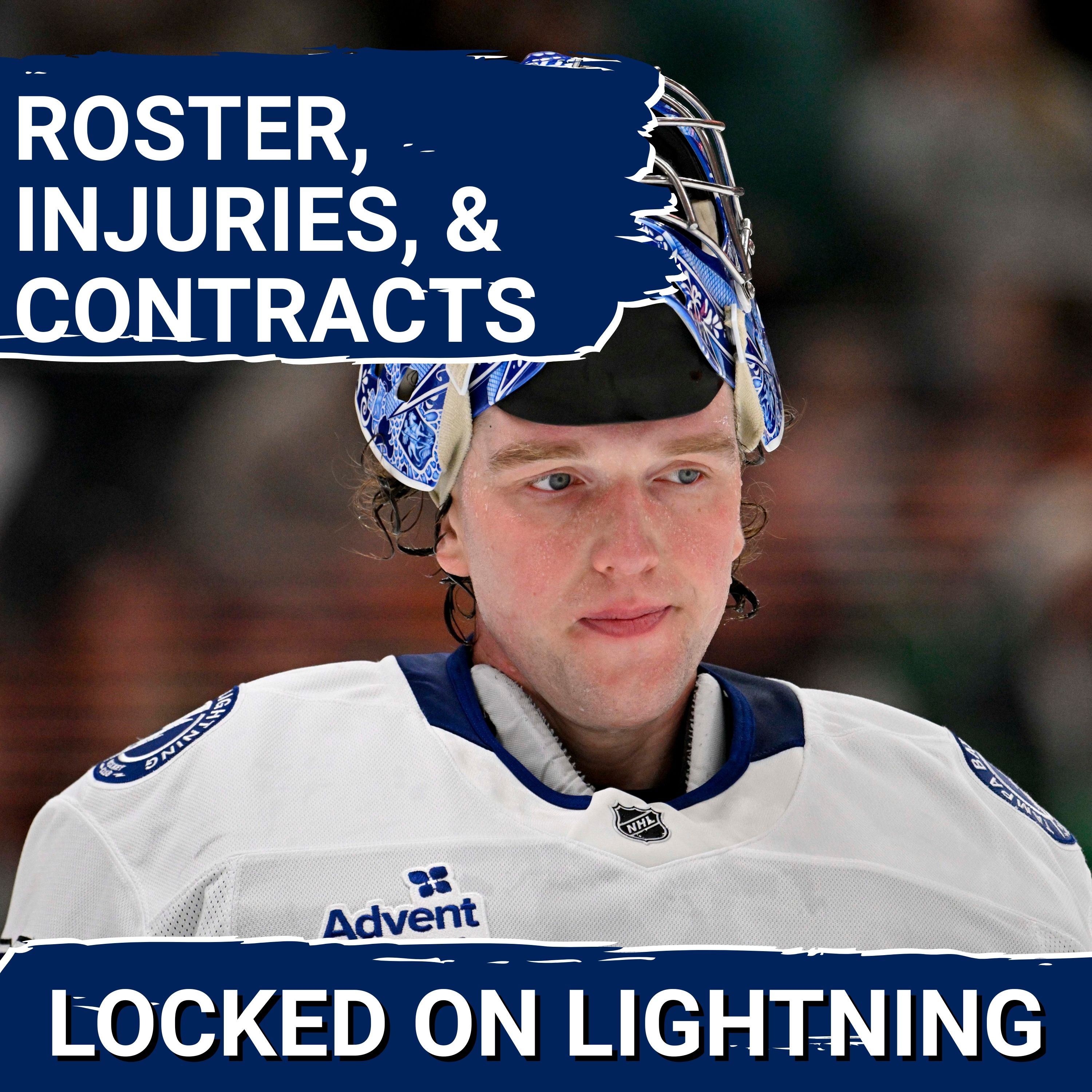 A look at the UPDATED Bolts ROSTER! Is Vasilevskiy healthy? Hedman? | Tampa Bay Lightning Podcast