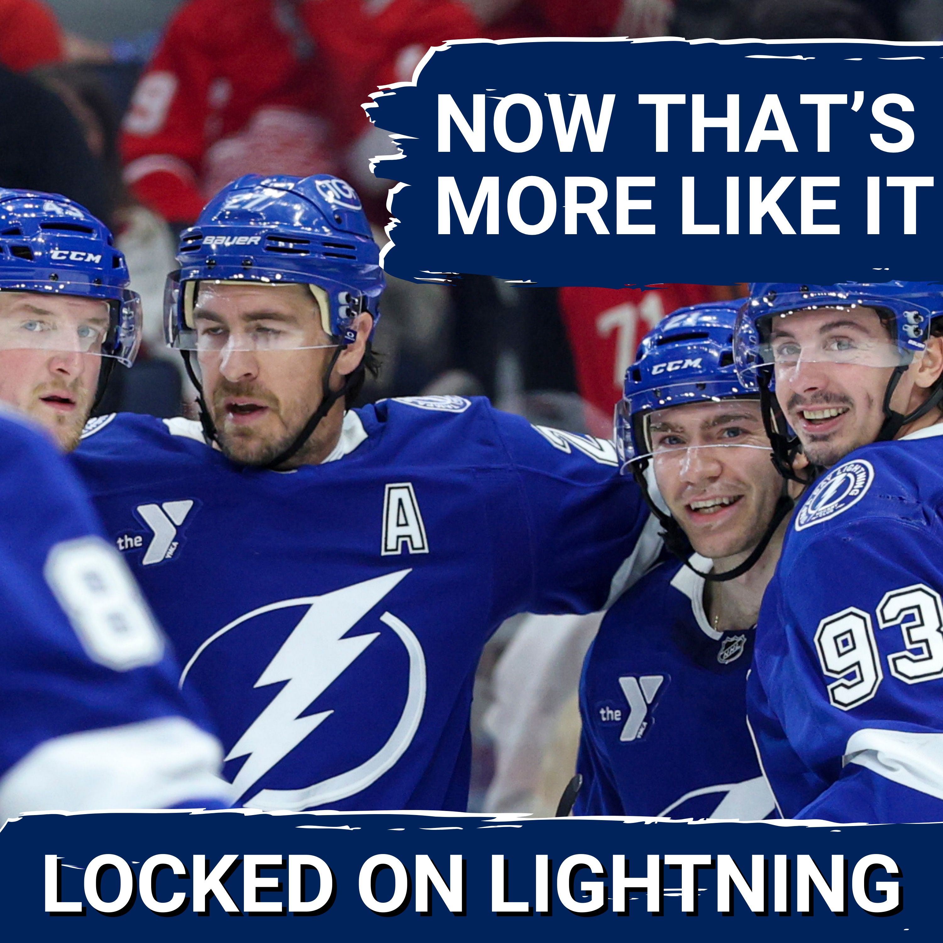 NOW THAT’S MORE LIKE IT: Lightning Defeat Red Wings & Pick Up Two MASSIVE Points at Home — Locked On Lightning - Daily Podcast On The Tampa Bay Lightning cover