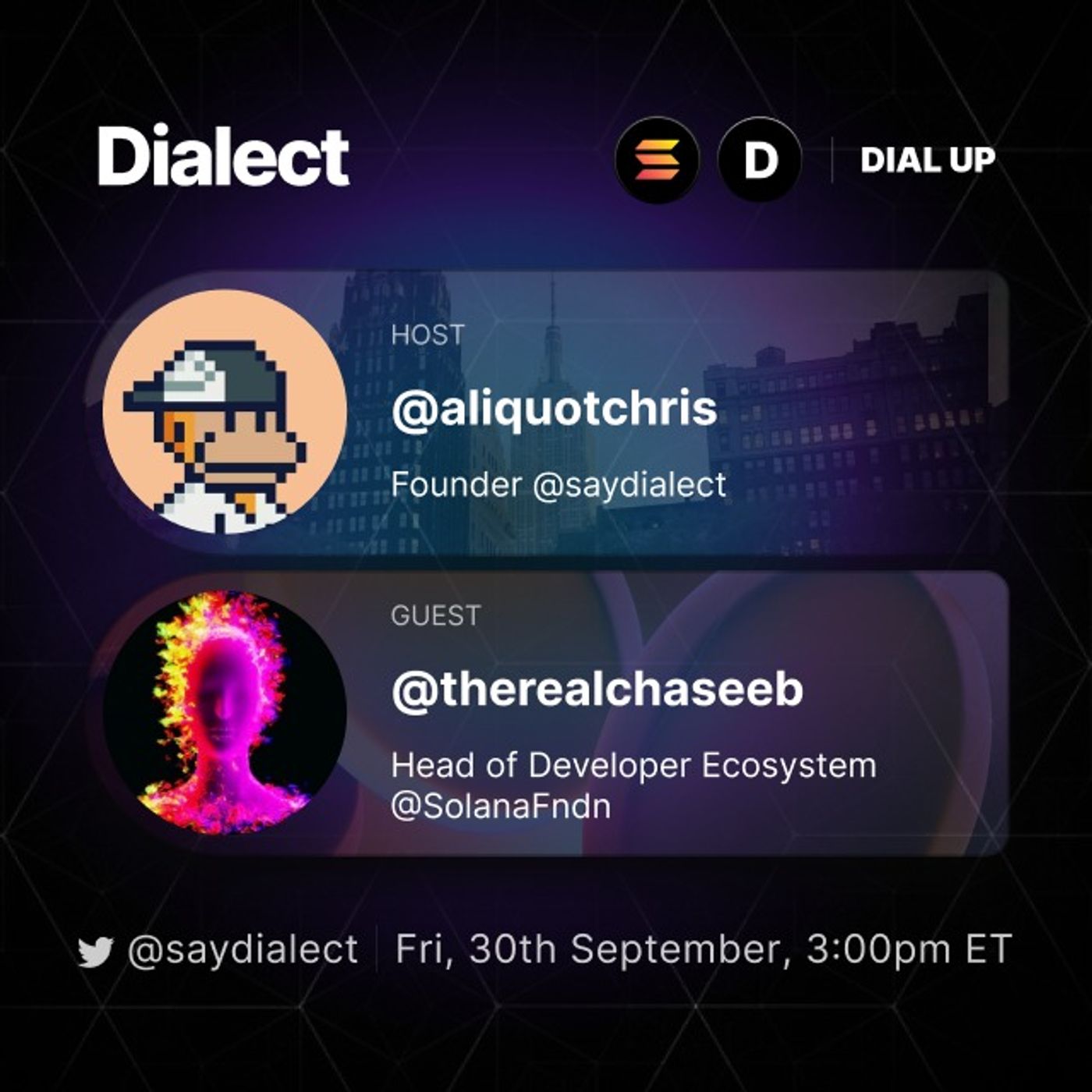 DIAL UP: @therealchaseeb