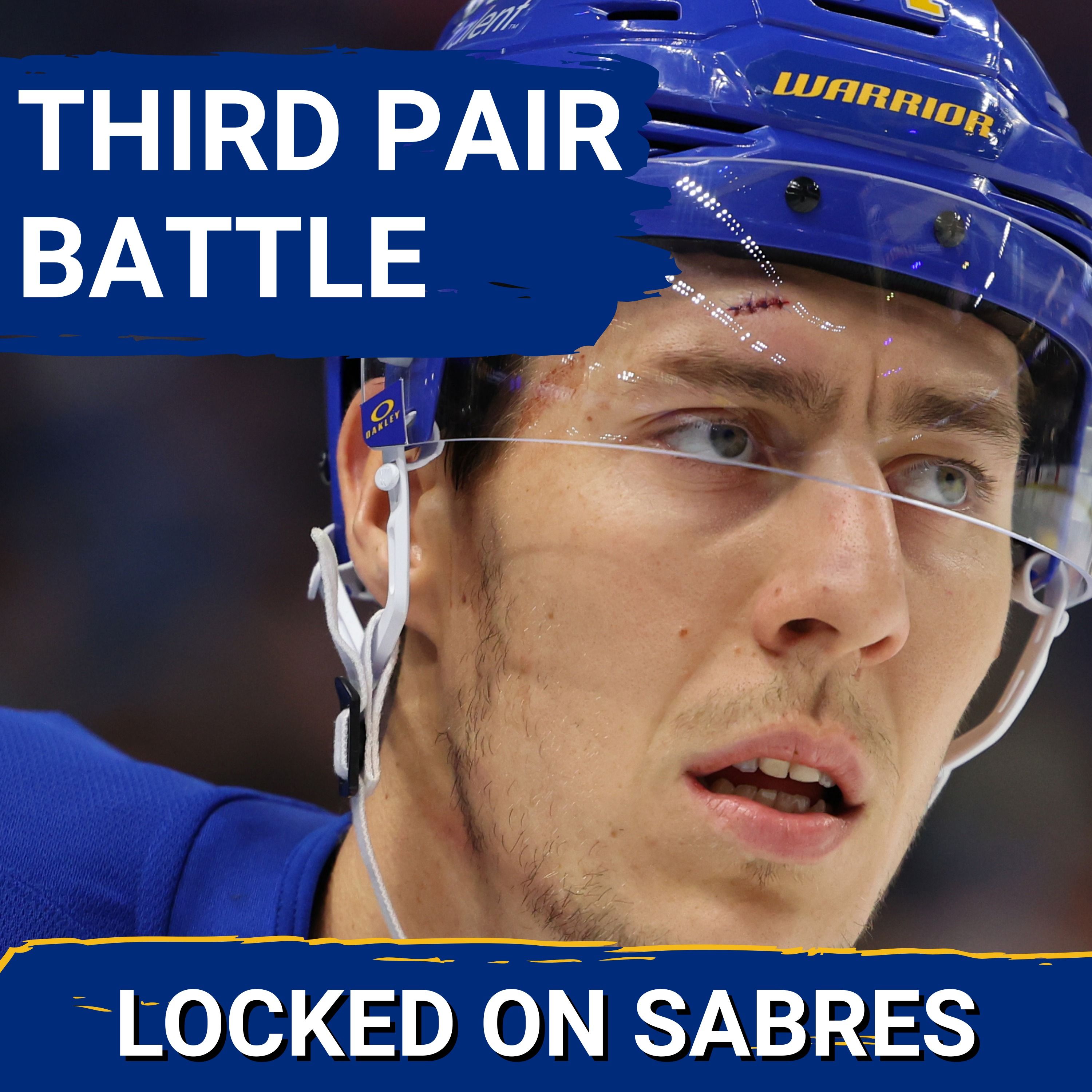 Buffalo Sabres THIRD PAIR BATTLE commences between Stanley, Kesselring, Schenn, Metsa, and Timmins