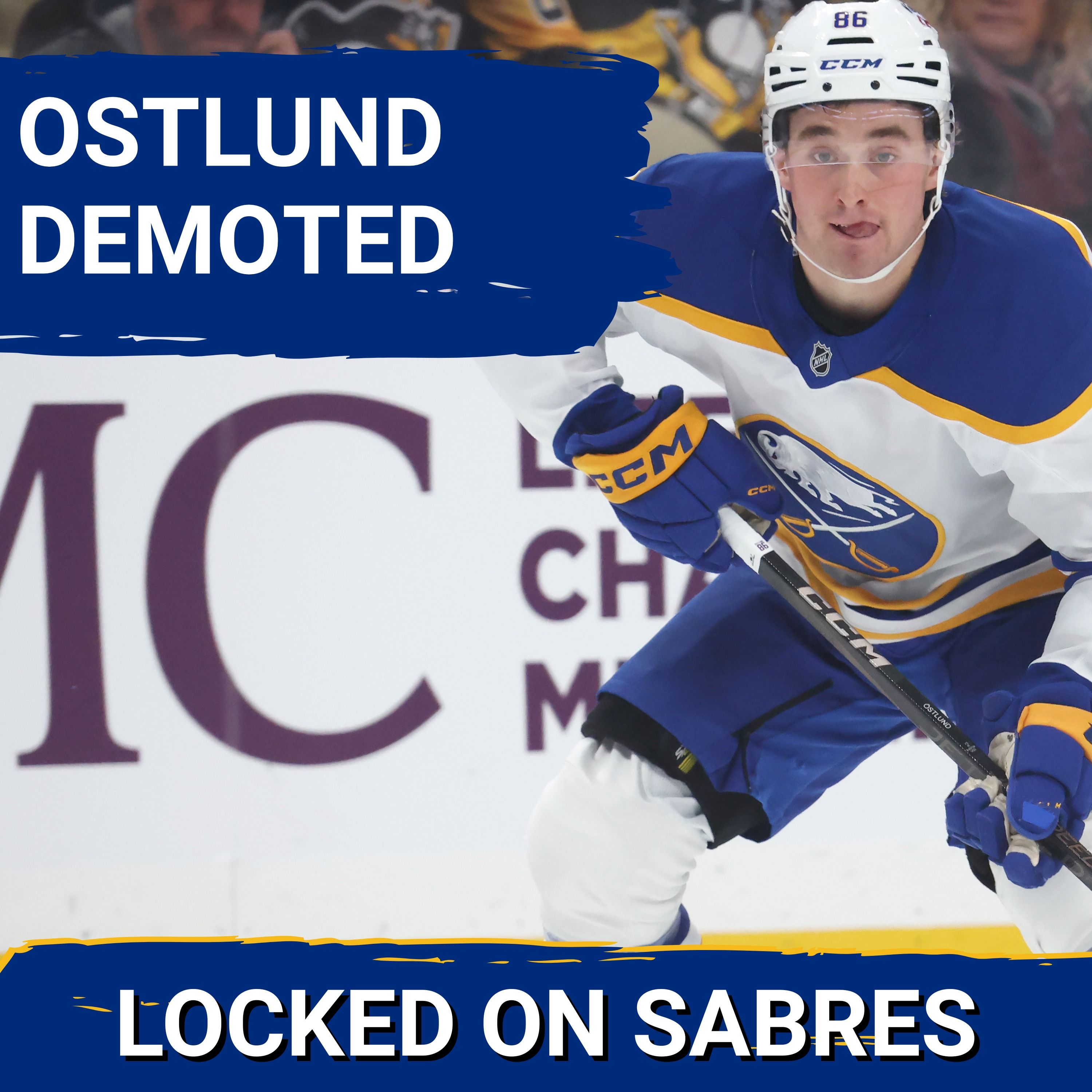 Noah Ostlund sent down due to numbers crunch, despite playing great for the Buffalo Sabres