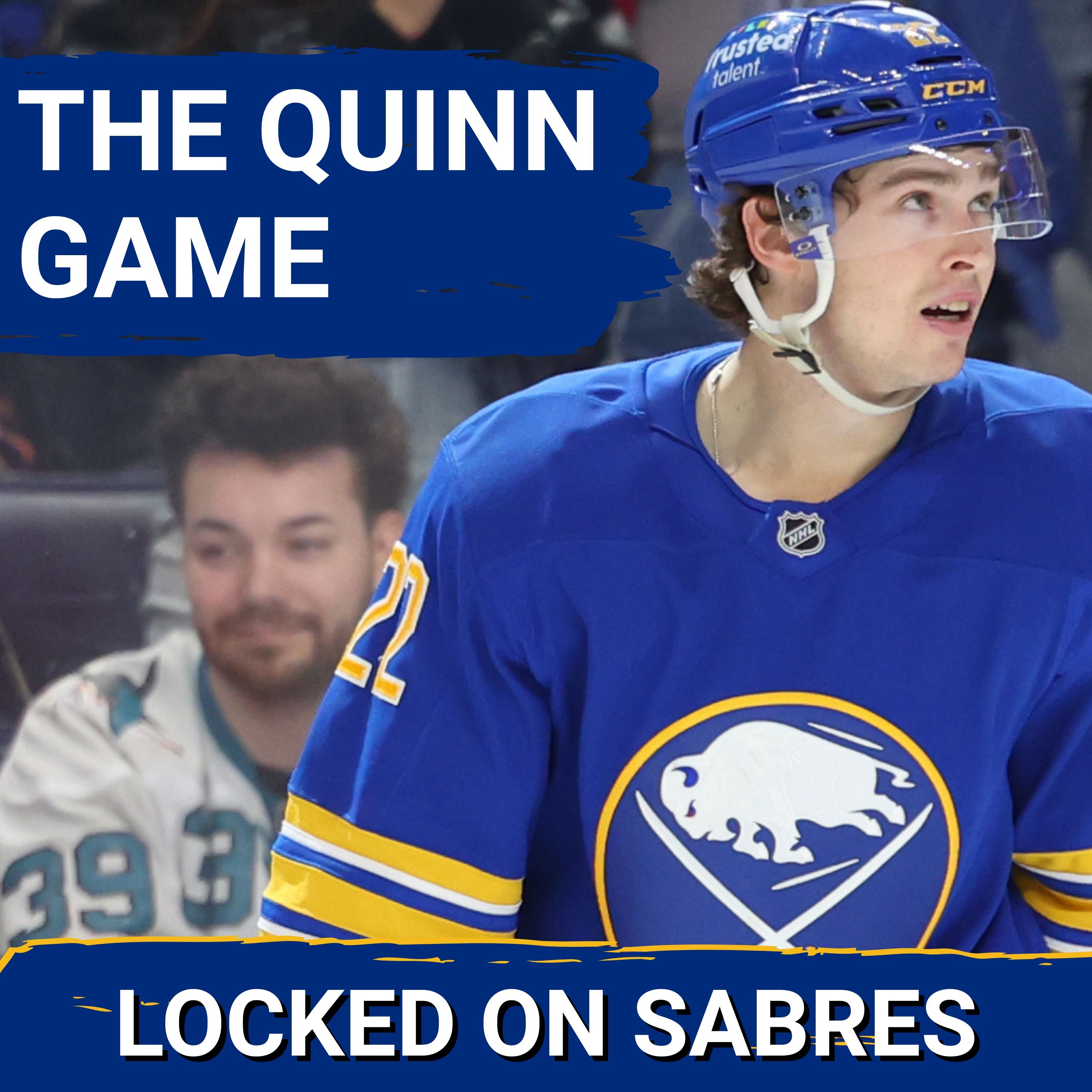Jack Quinn HAT TRICK leads Buffalo Sabres past San Jose Sharks for 8th straight win