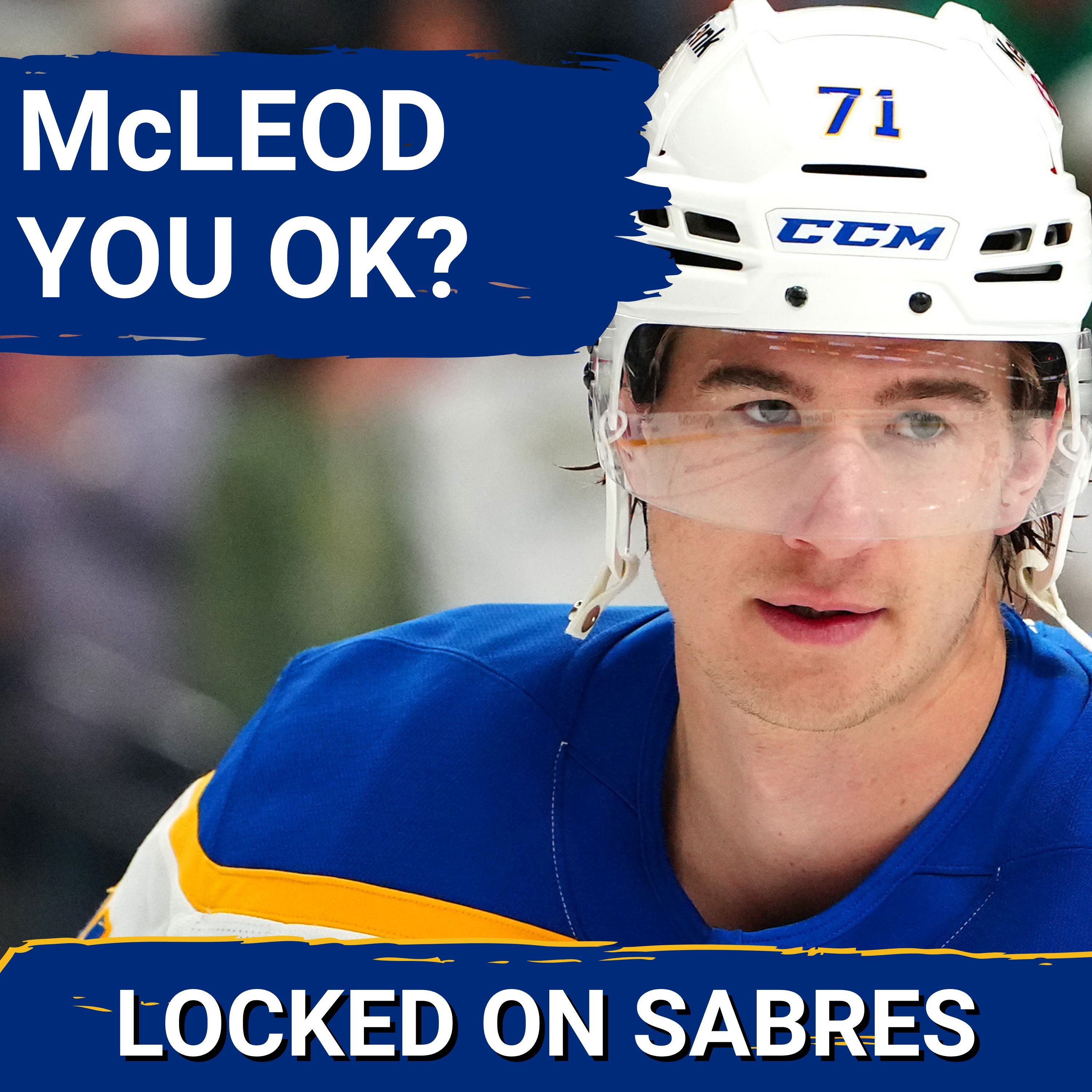 Ryan McLeod is STRUGGLING ahead of the playoffs for the Buffalo Sabres
