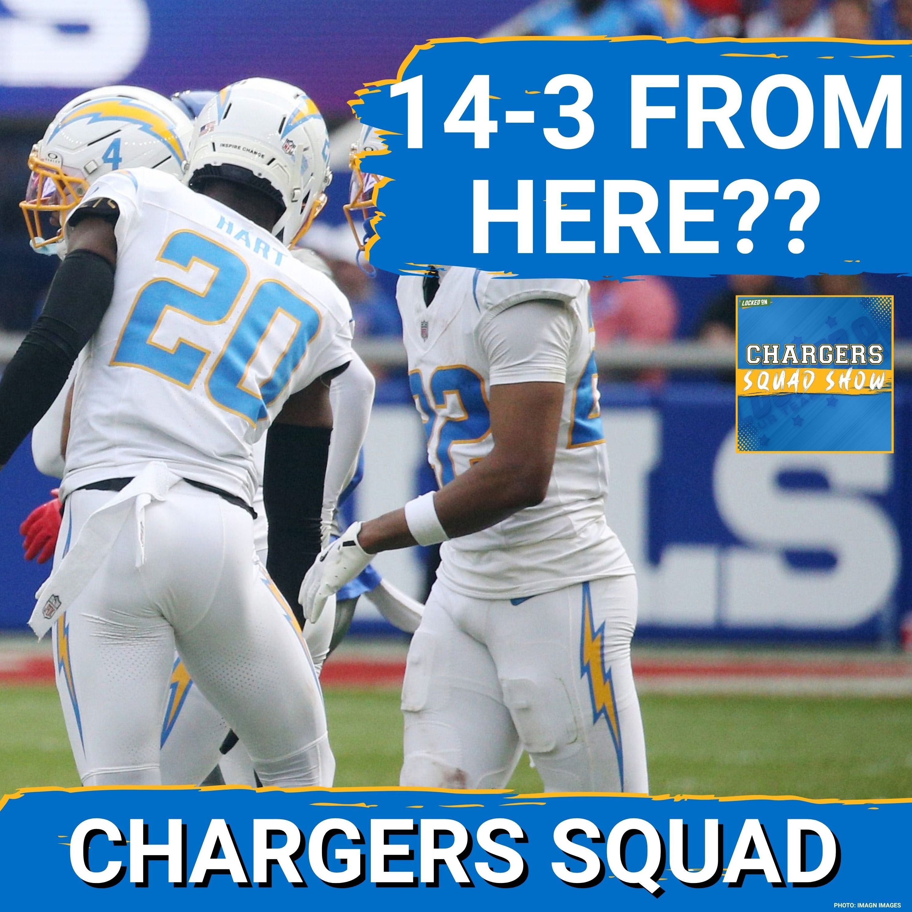 CHARGERS SQUAD;Derwin James thinks the Chargers can go 14-3 to end the season, do you? episode artwork