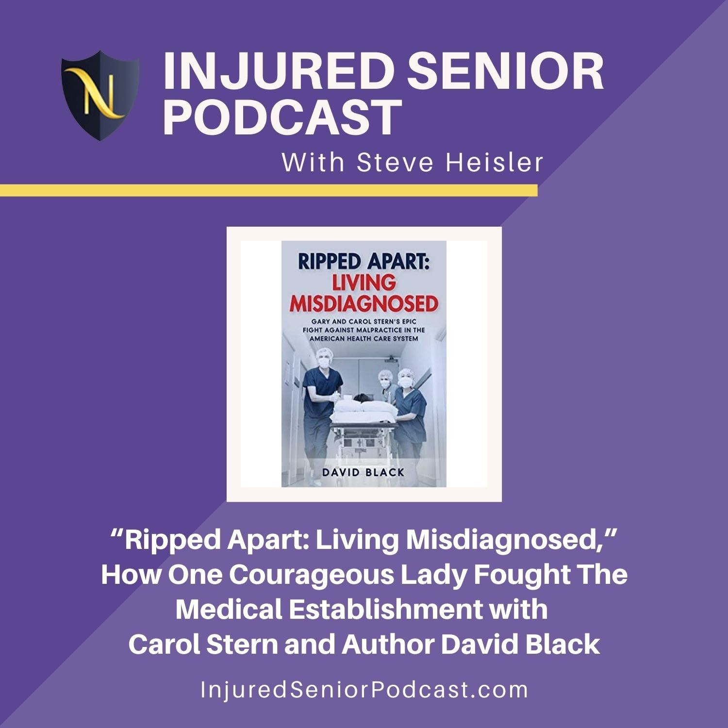 “Ripped Apart: Living Misdiagnosed,” How One Courageous Lady Fought The Medical Establishment with Carol Stern and Author David Black