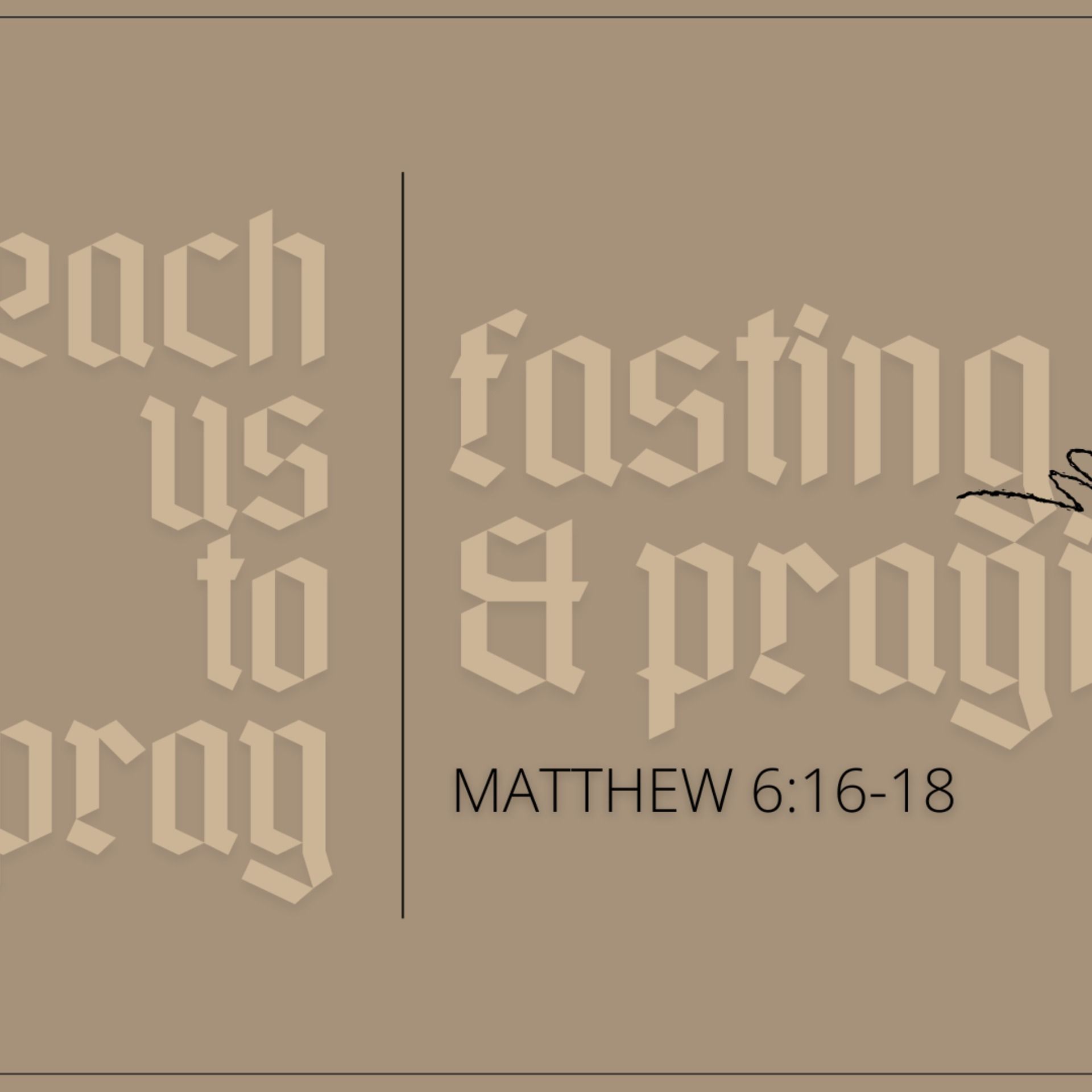 Fasting and Praying - Matthew 6:16-18 - December 14, 2025 episode artwork