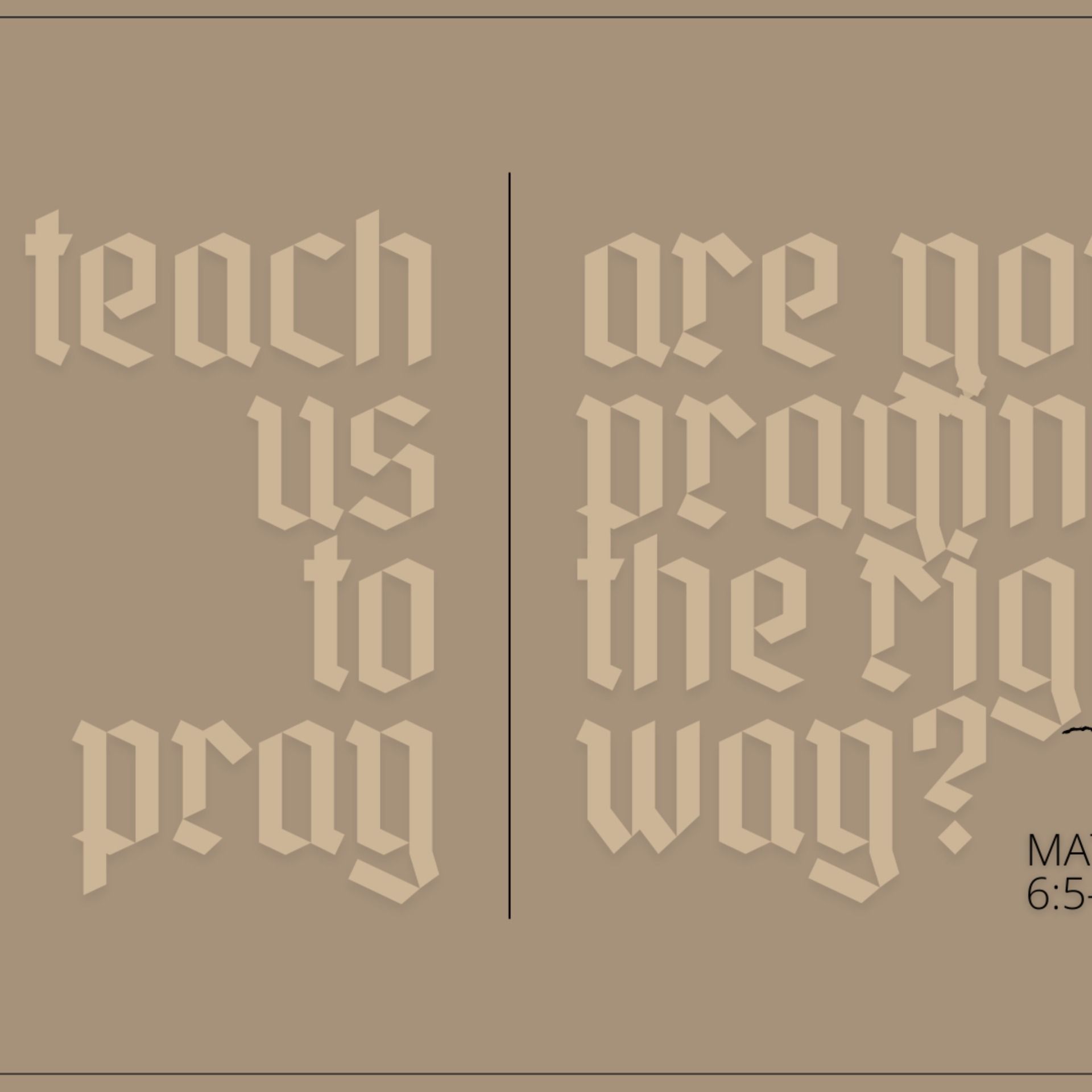 Are you praying the right way? - Matthew 6:5-13 - Nov 16th, 2025 episode artwork