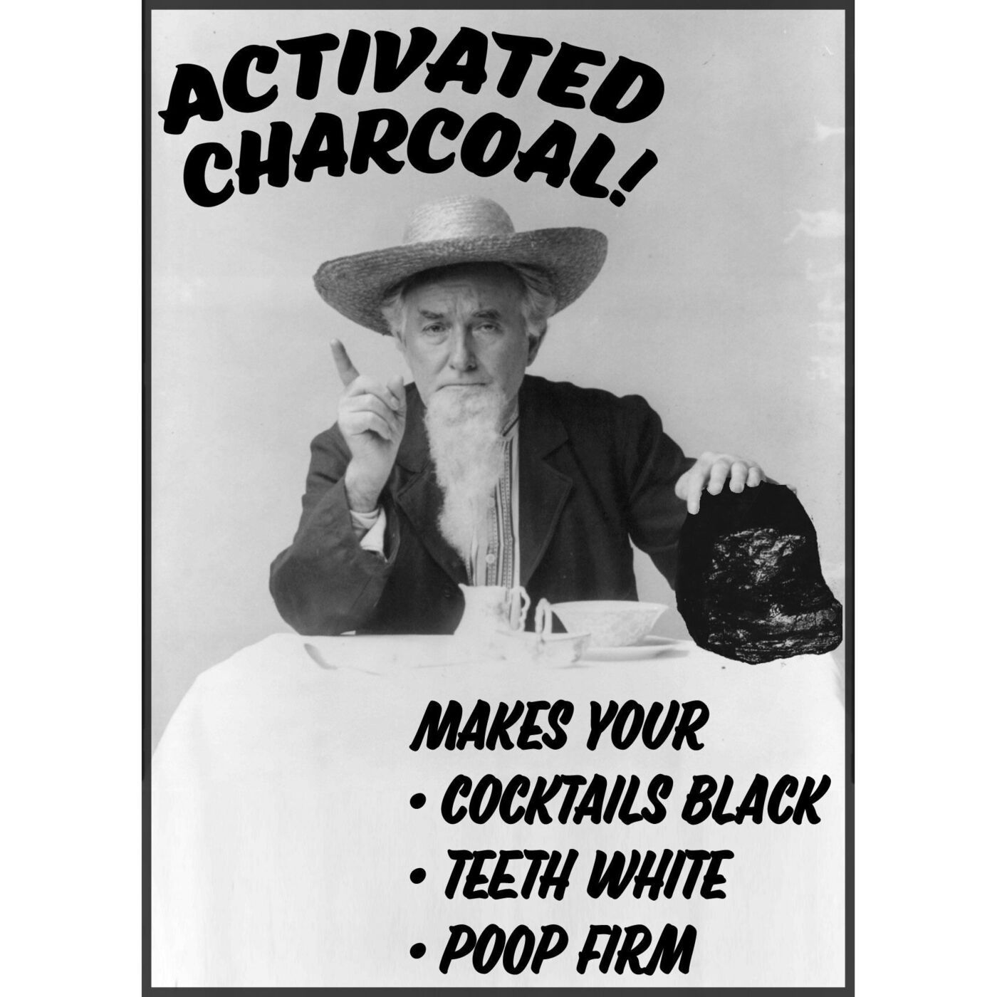 Activated Charcoal Makes your Cocktails Black, Your Teeth White, and Your Poop Firm