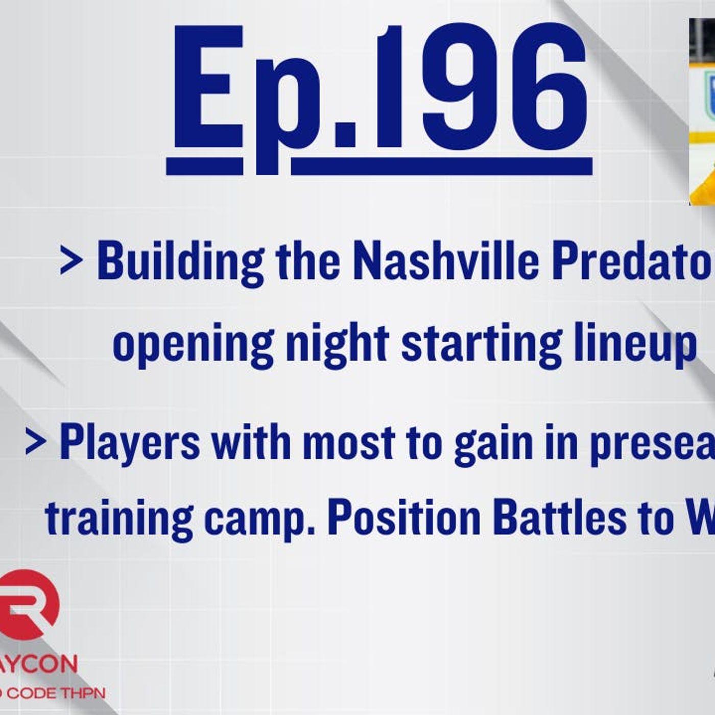 EP-196: Building the Opening Night Starting Lineup for the Nashville Predators