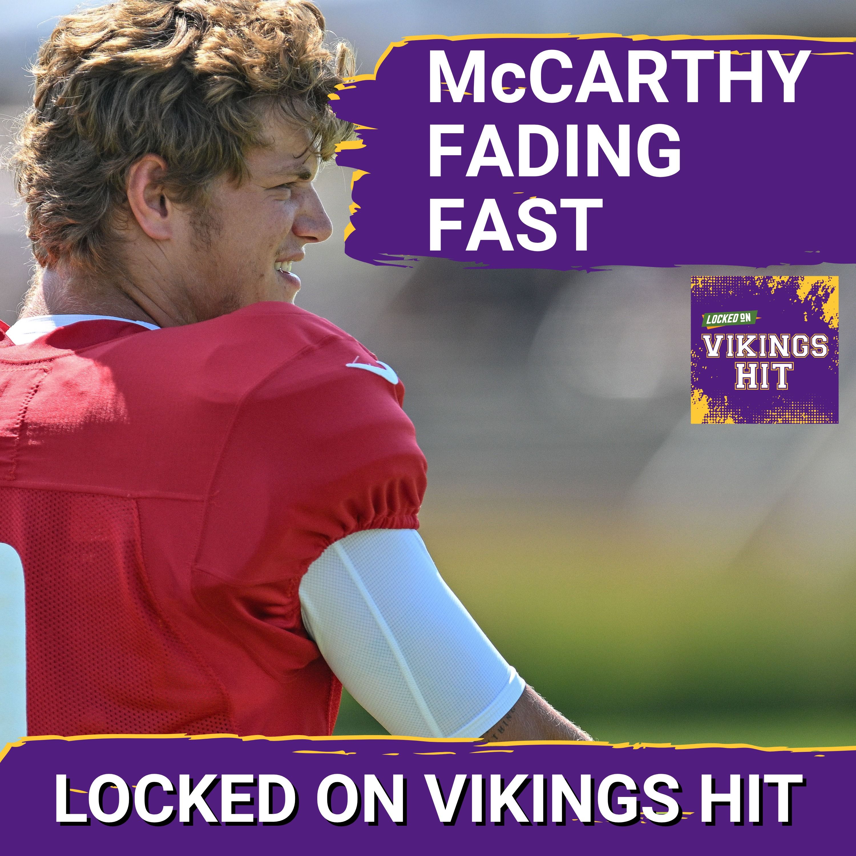 BUST? J.J. McCarthy's Value to the Minnesota Vikings is TANKING episode artwork