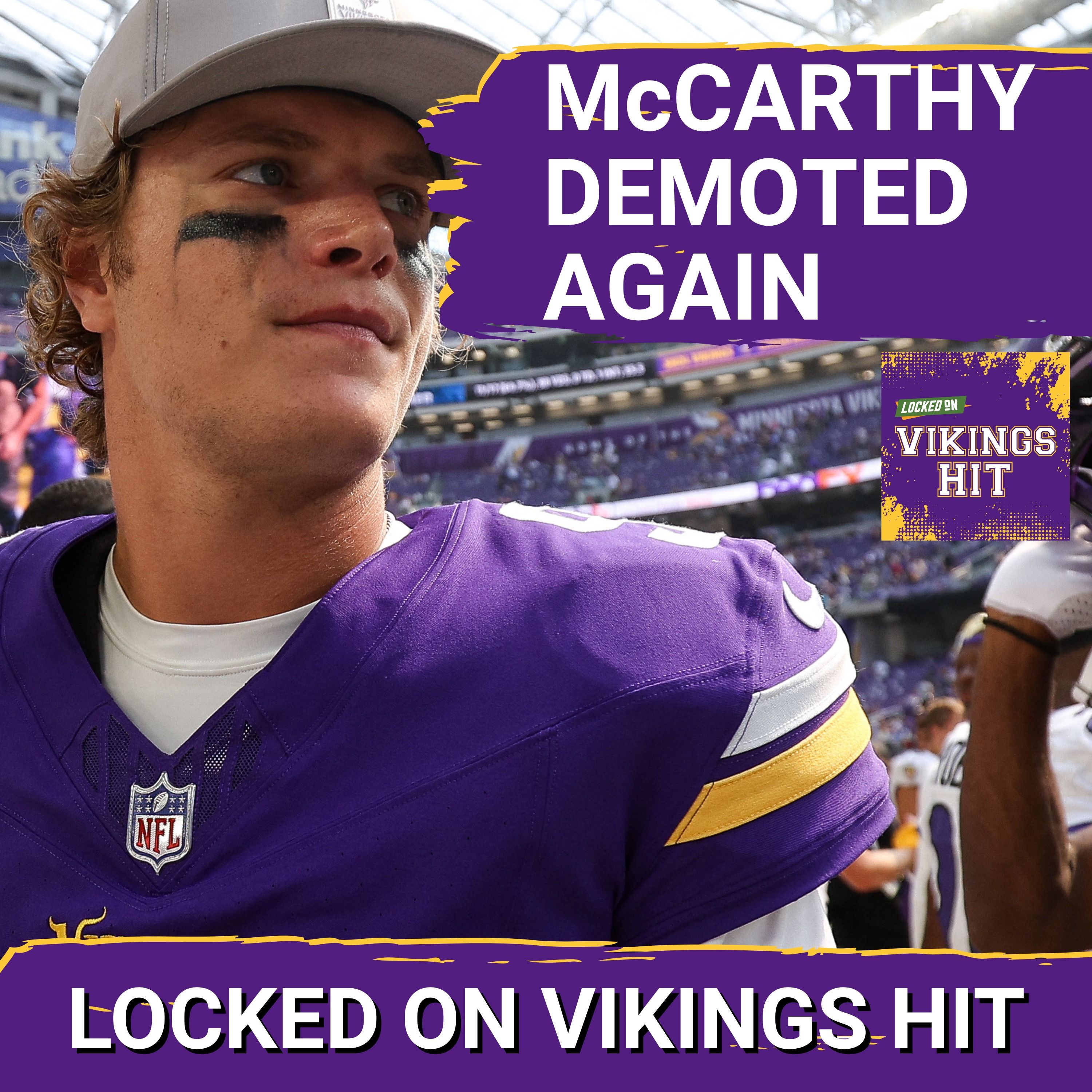 UGH: J.J. McCarthy is NOT Coming Back From This Latest Demotion episode artwork
