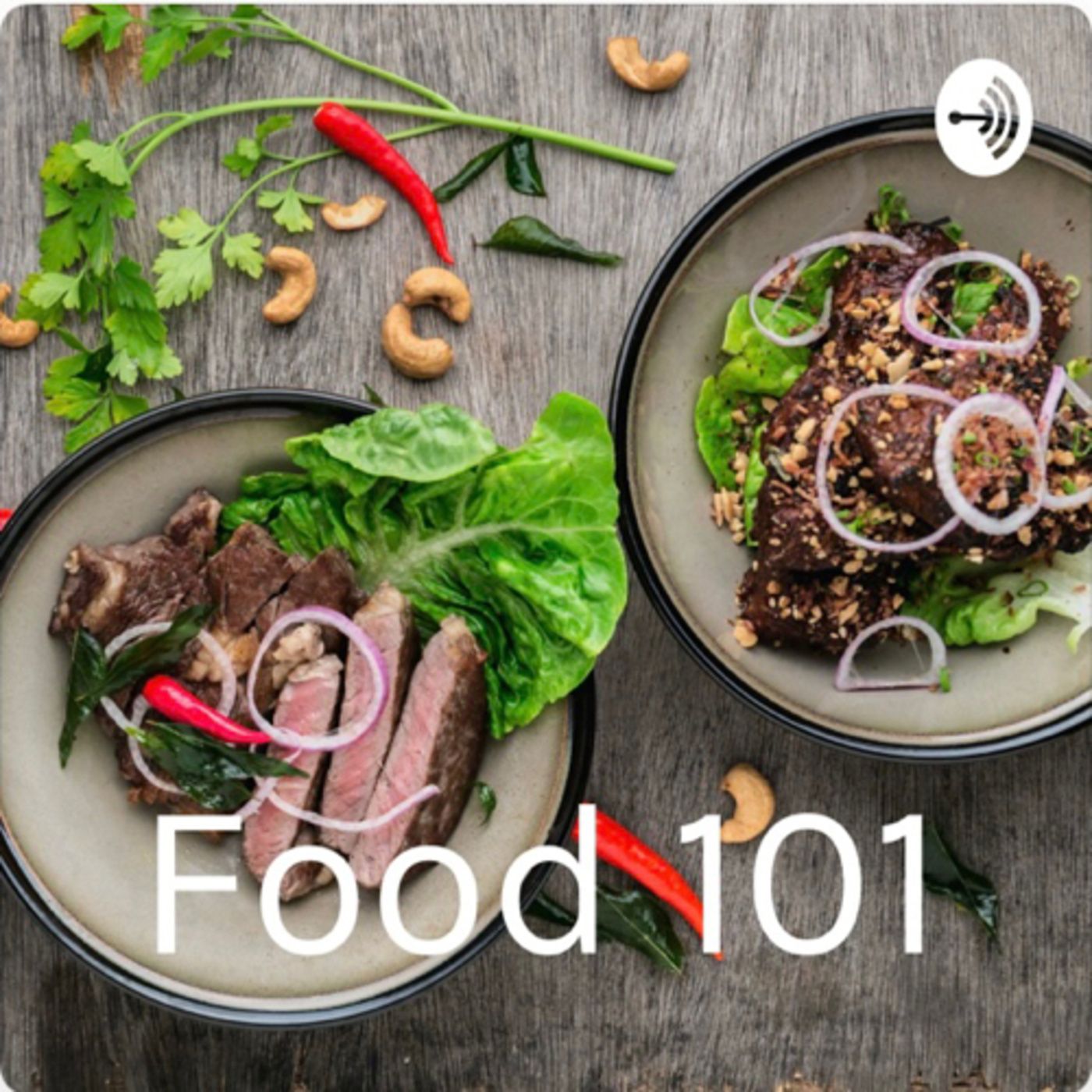 Chef Allesandro and I talks about our podcasts Food 101 on our third season episode artwork