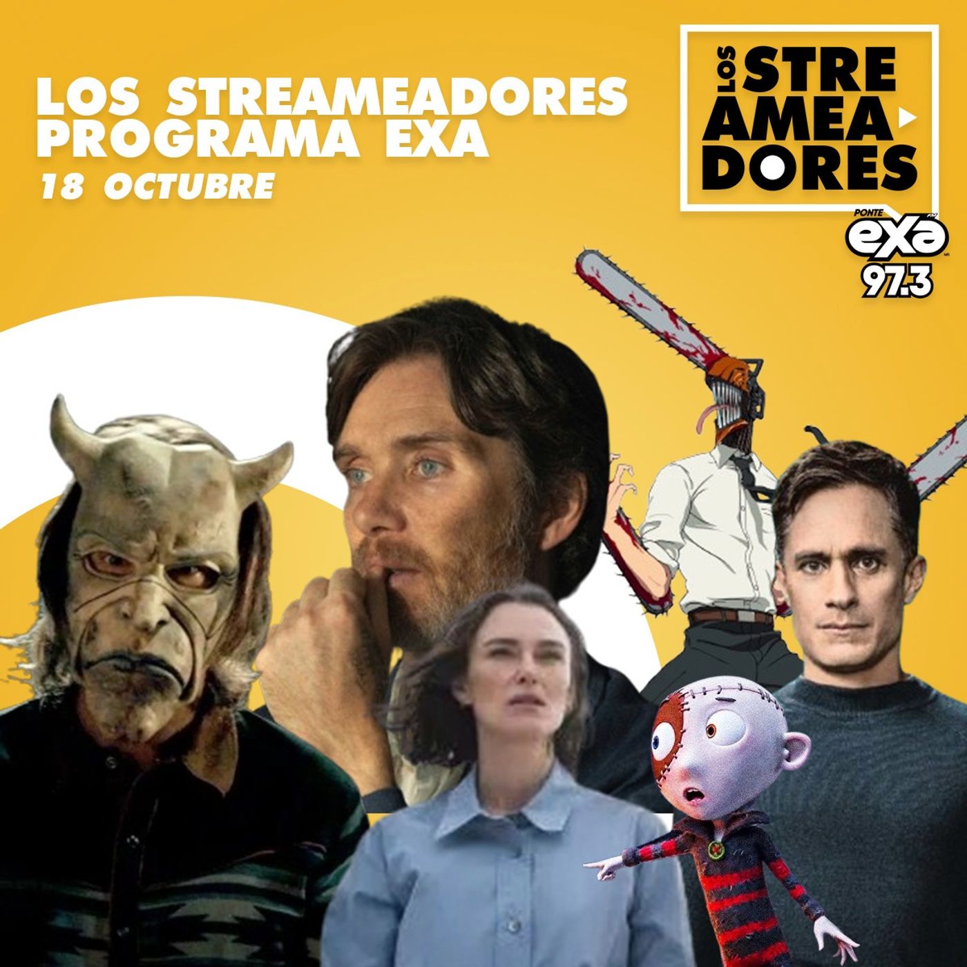 Chainsaw Man, La Máquina, Steve, El Teléfono Negro 2, Cacería de Brujas, La Mujer del Camarote 10 & Frankie y los Monstruos. LOS STREAMEADORES RADIO- 18 DE OCTUBRE DEL 2025