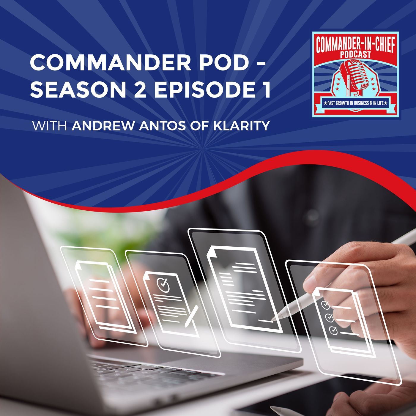 COMMANDER POD - Season 2 Episode 1 - Andrew Antos Of Klarity episode artwork