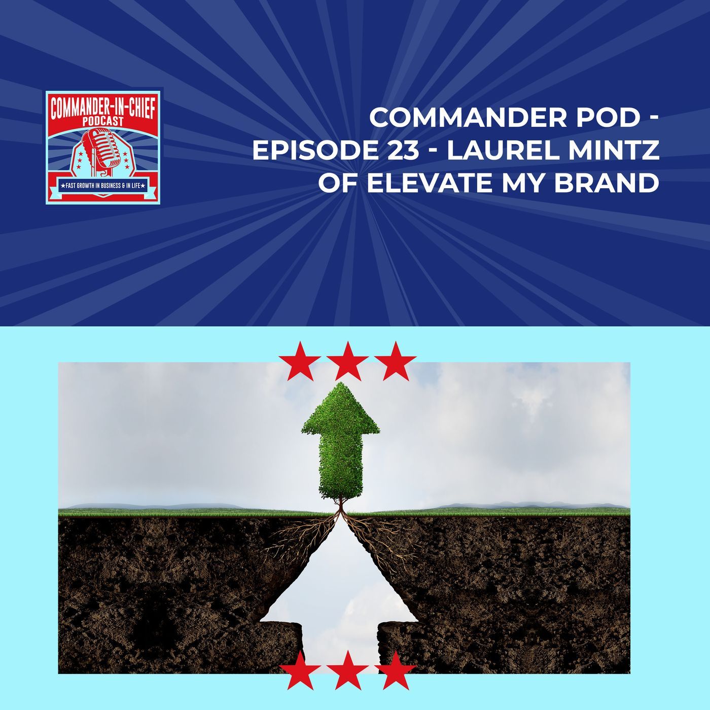 COMMANDER POD - Episode 23 - Laurel Mintz of Elevate My Brand episode artwork