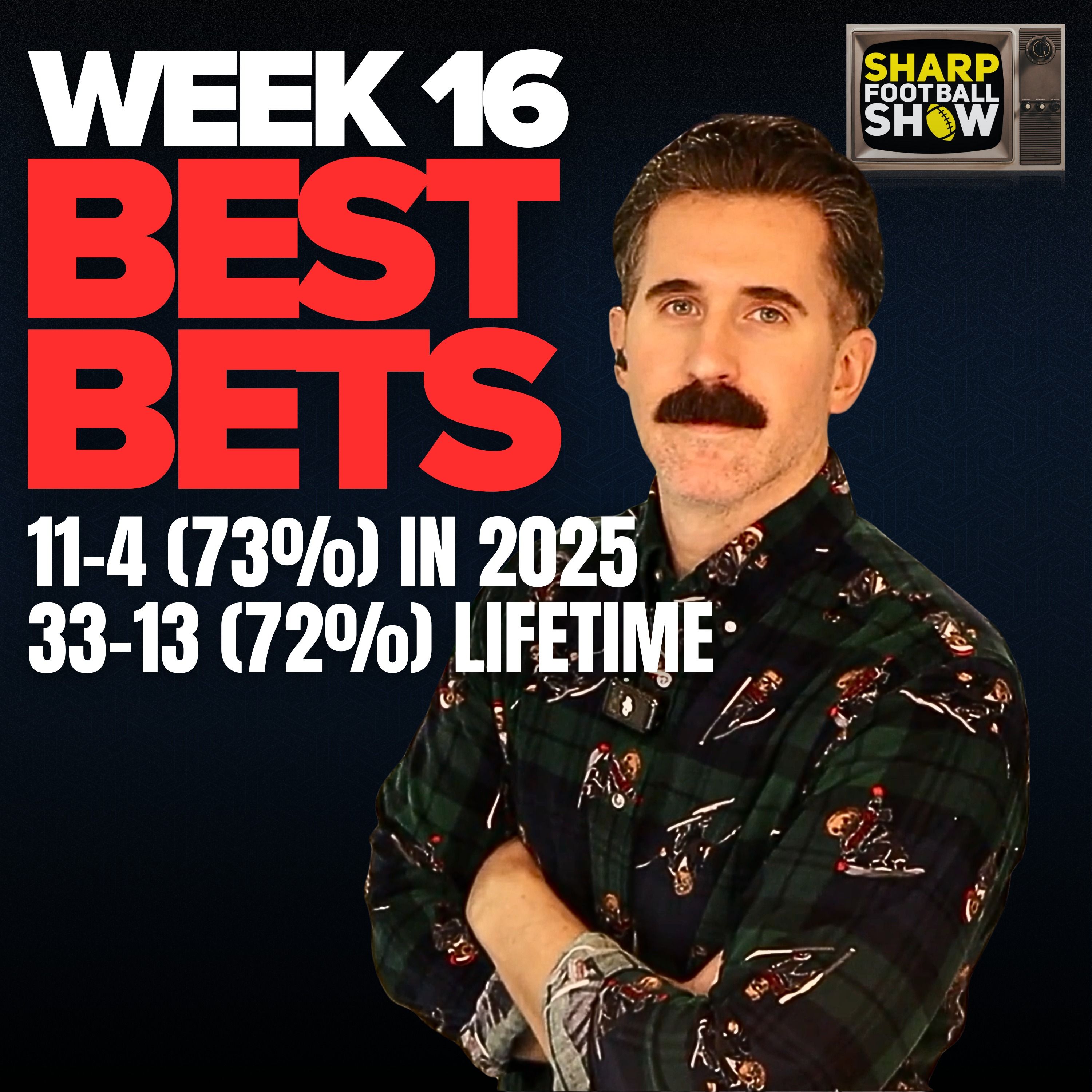 (33-13, 72%) NFL Week 16 Best Bets & Player Props | Sharp Football Show
