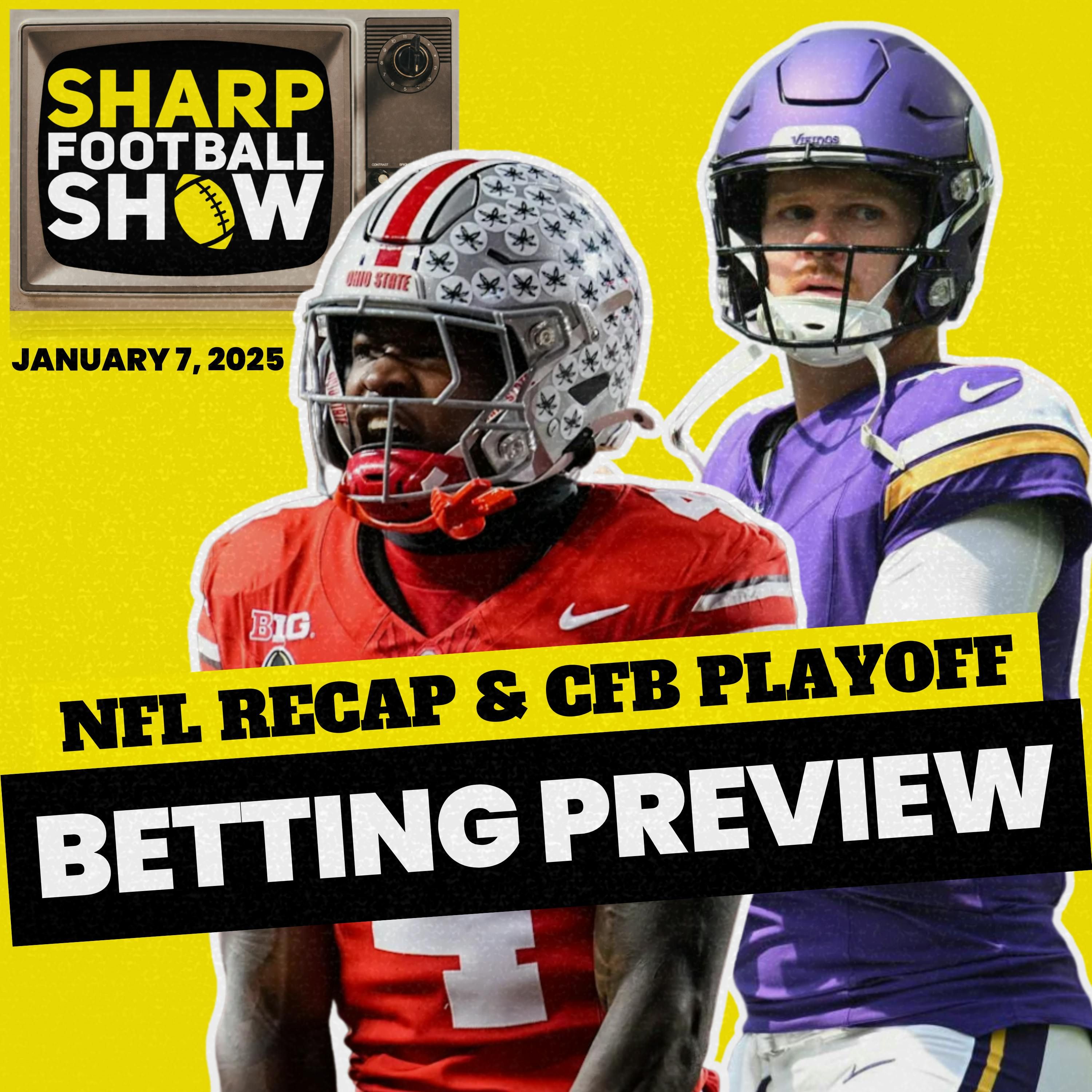 College Football Playoff Bets | NFL Playoffs | NFL Coach Changes | Sharp Football Show