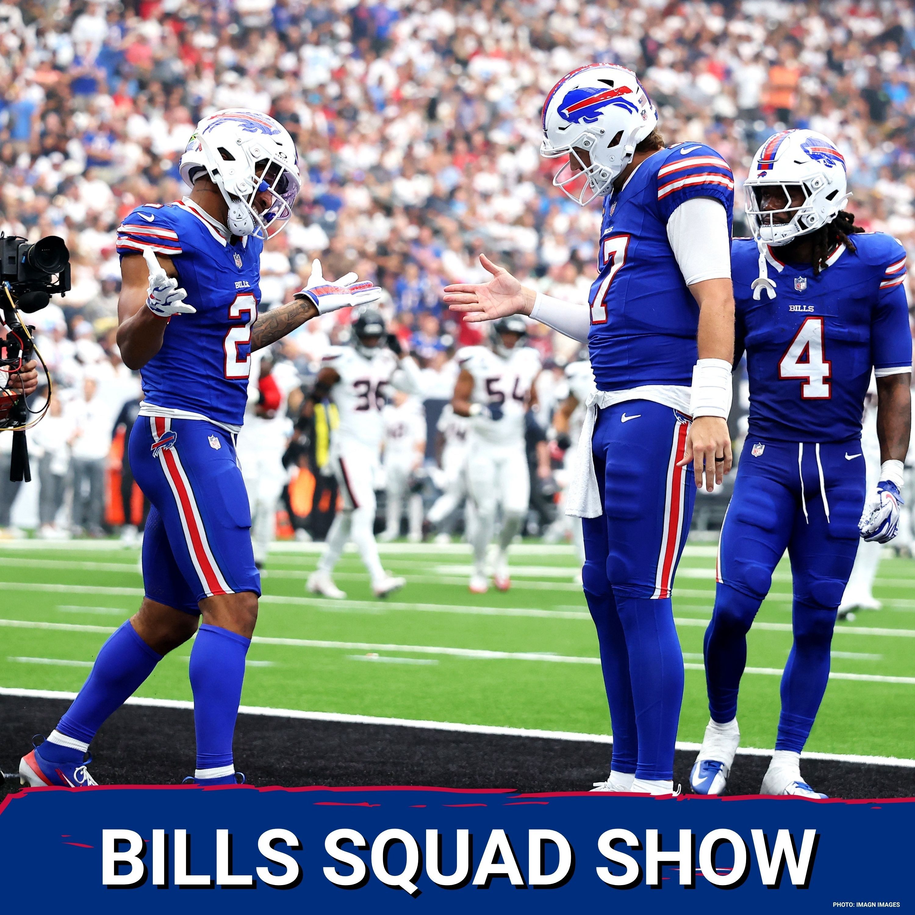 BILLS SQUAD SHOW: Buffalo Bills' Josh Allen, DJ Moore, and Dalton Kincaid DRIVE High-Octane Win Over Texans