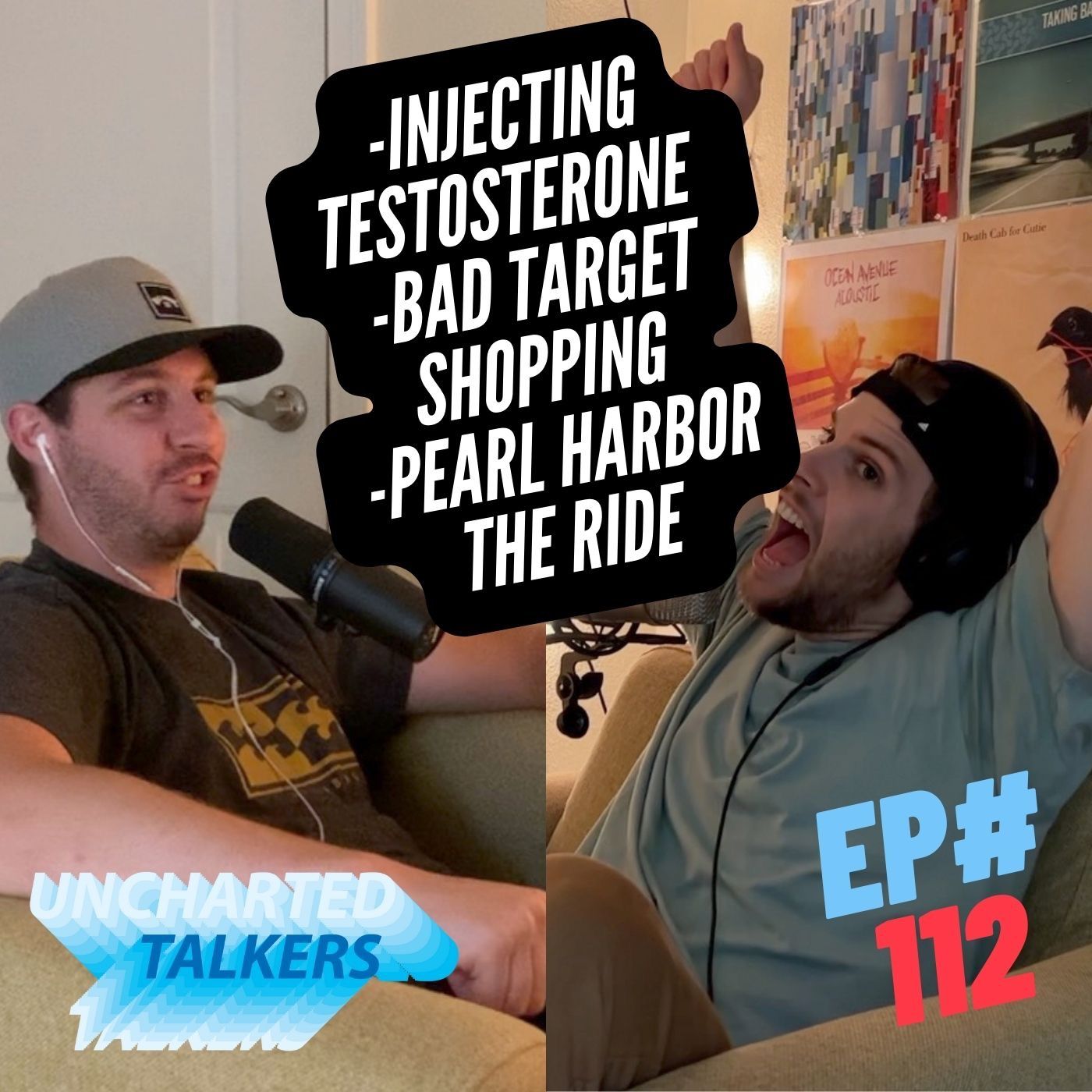 Injecting testosterone, bad target shopping, pearl harbor the ride