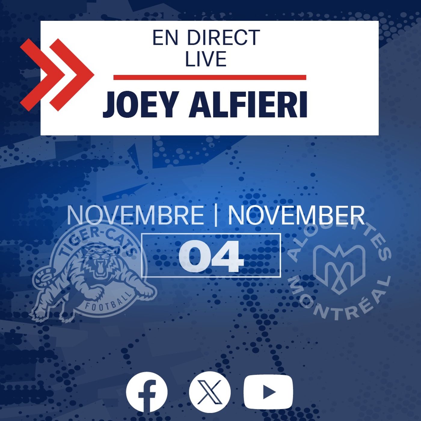 En direct Avec Joey Alfieri -Demi-Finale de l'Est vs Hamilton