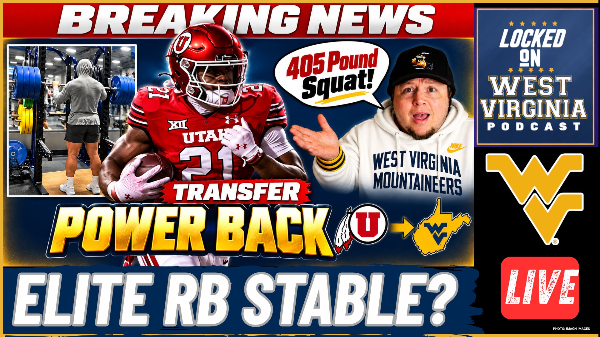 BREAKING- Utah RB Naquari Rogers to West Virginia in HUGE MOVE!