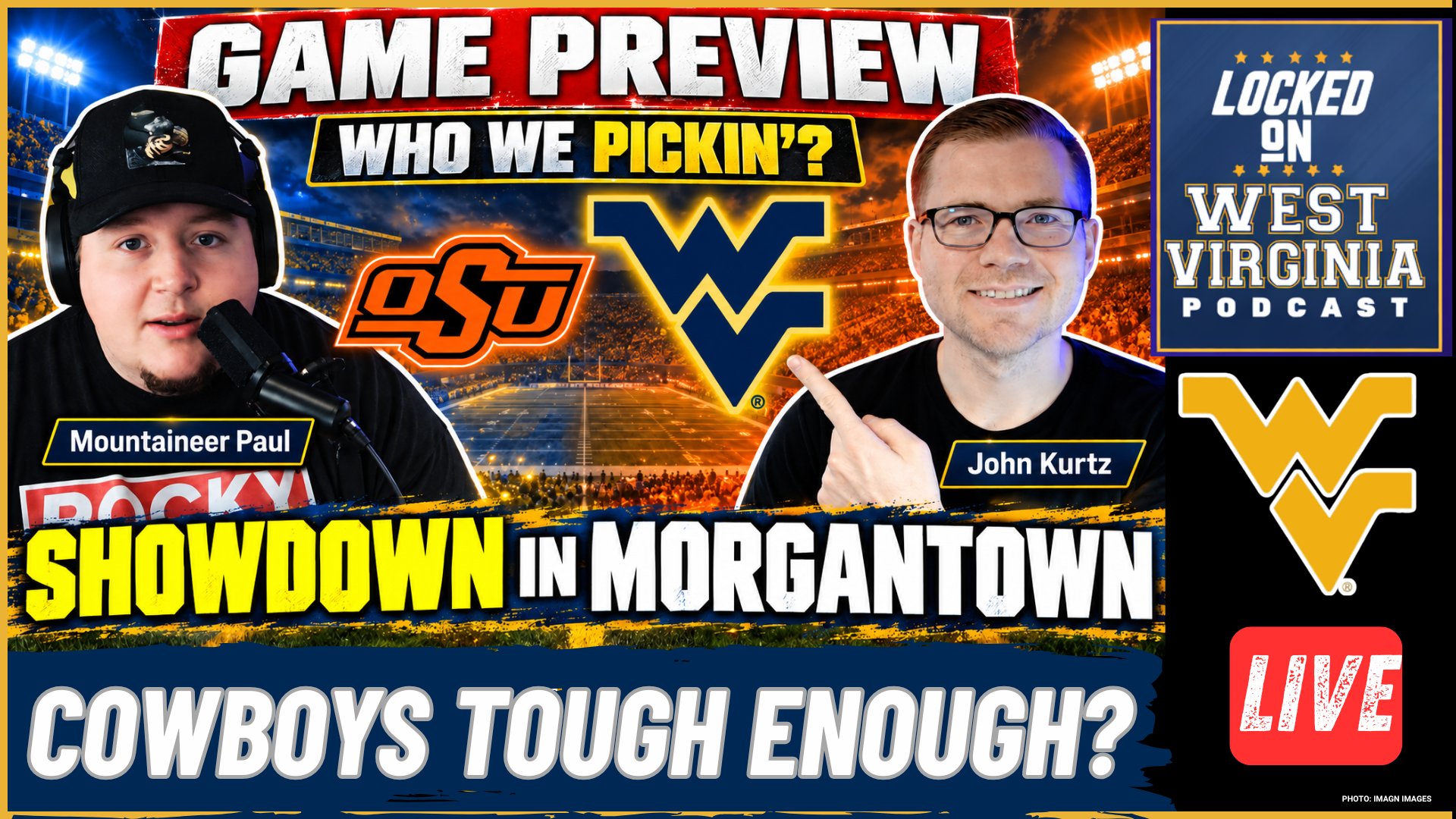 PREDICTION: WVU EXPOSES Oklahoma State Under the Lights | John Kurtz Preview