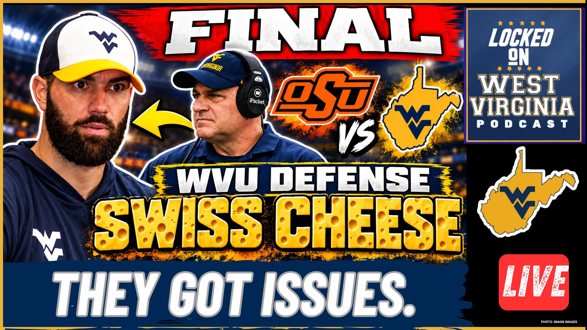 WVU has HORRIBLE Second half and NO DEFENSE in loss to Oklahoma State.