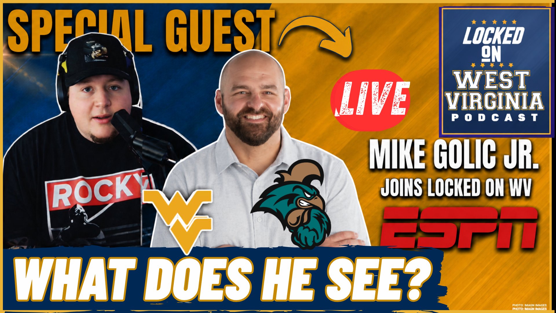 BREAKING- ESPN’s Mike Golic Jr. Has JOINS LIVE and has a MESSAGE for WVU Fans!
